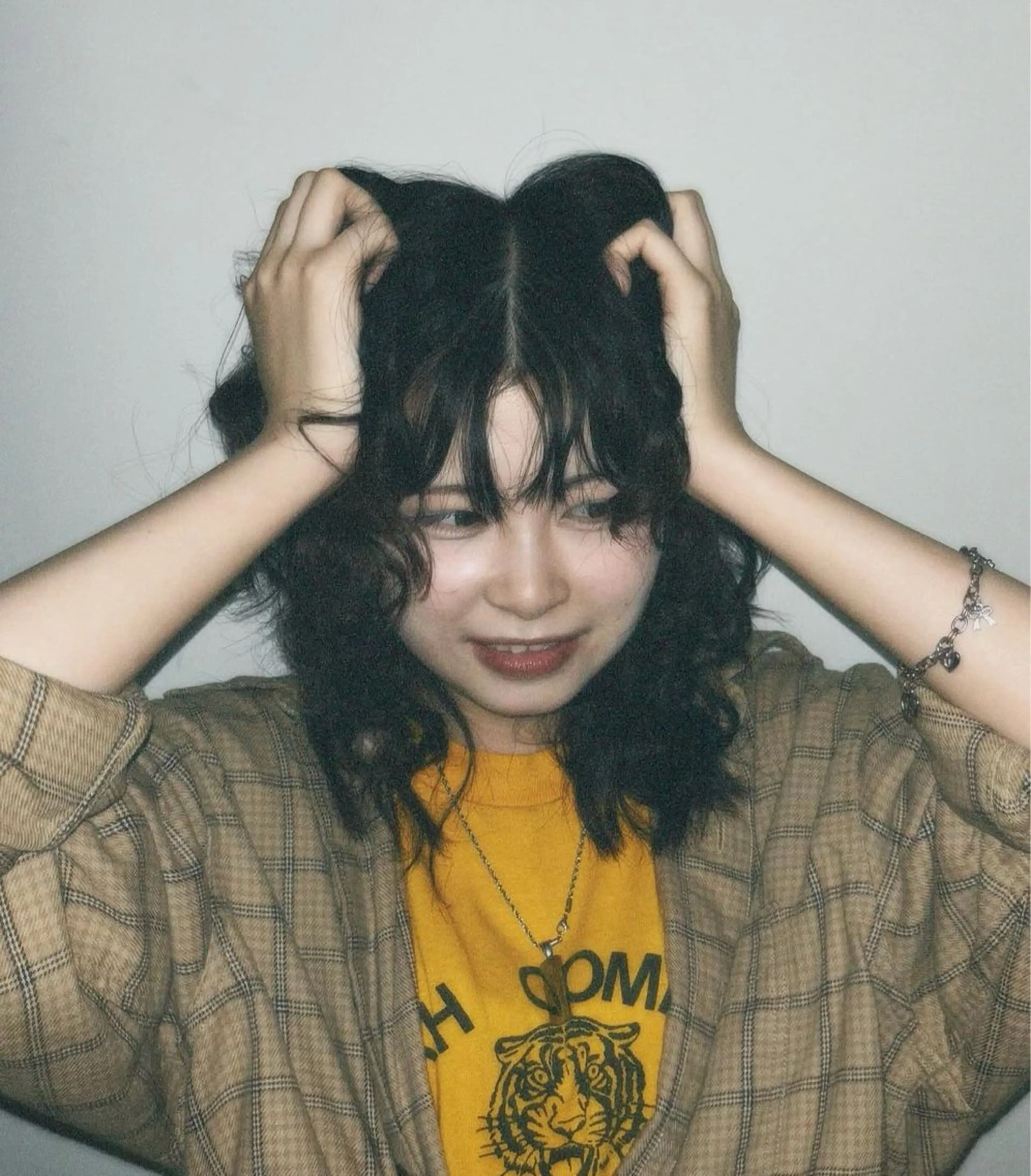 ミディアム パーマ フクタ ヒナタのヘアスタイル