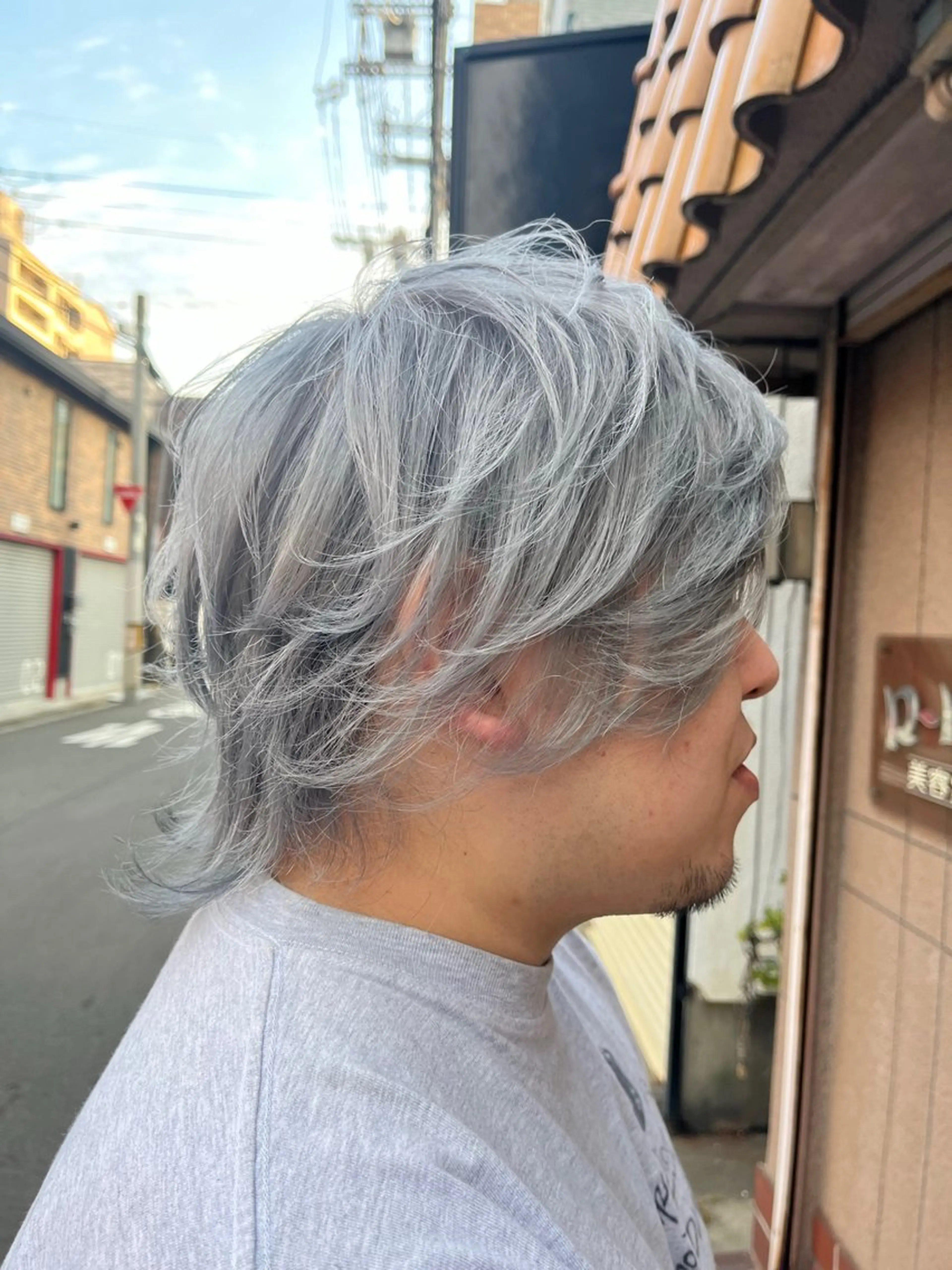 ミディアム カット ヘアカラー トリートメント 坂谷 BUCKS/縮毛矯正のヘアスタイル