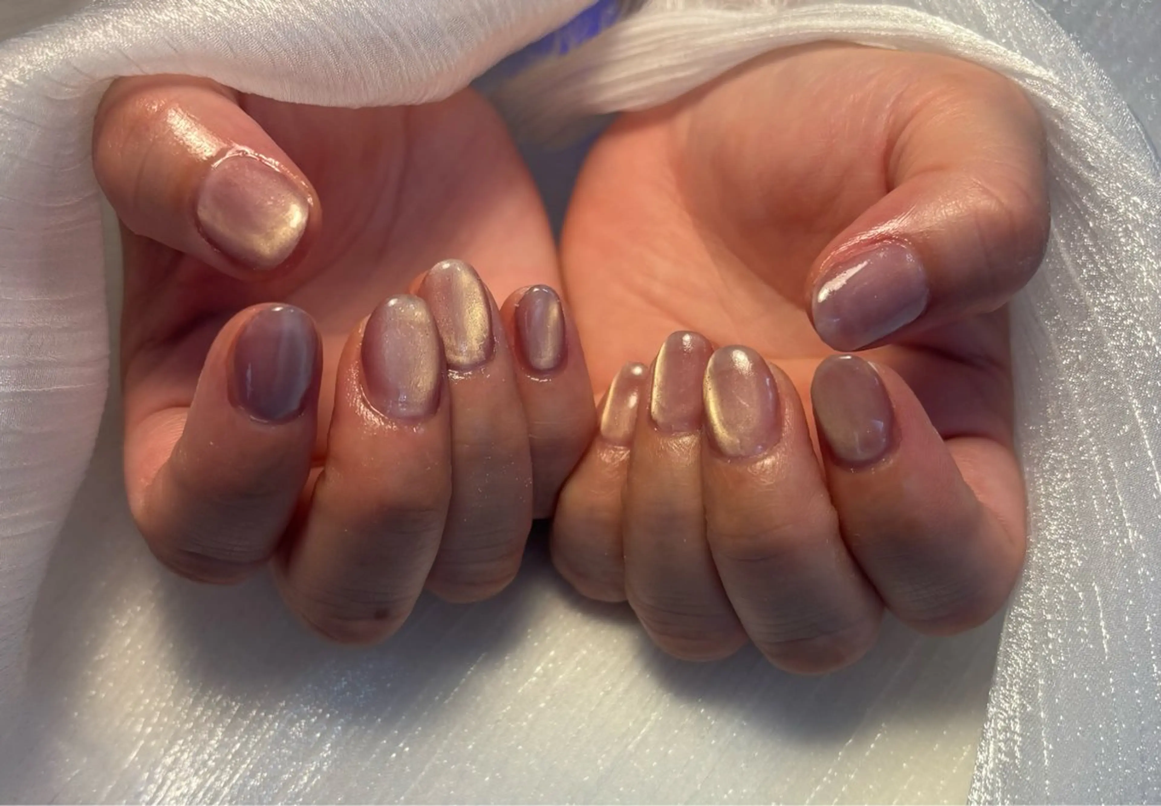 ネイル フラッシュネイル フットネイル フレンチネイル ジェルネイル ガラスフレンチ ハンドネイル Nail salon Natulalのネイルデザイン