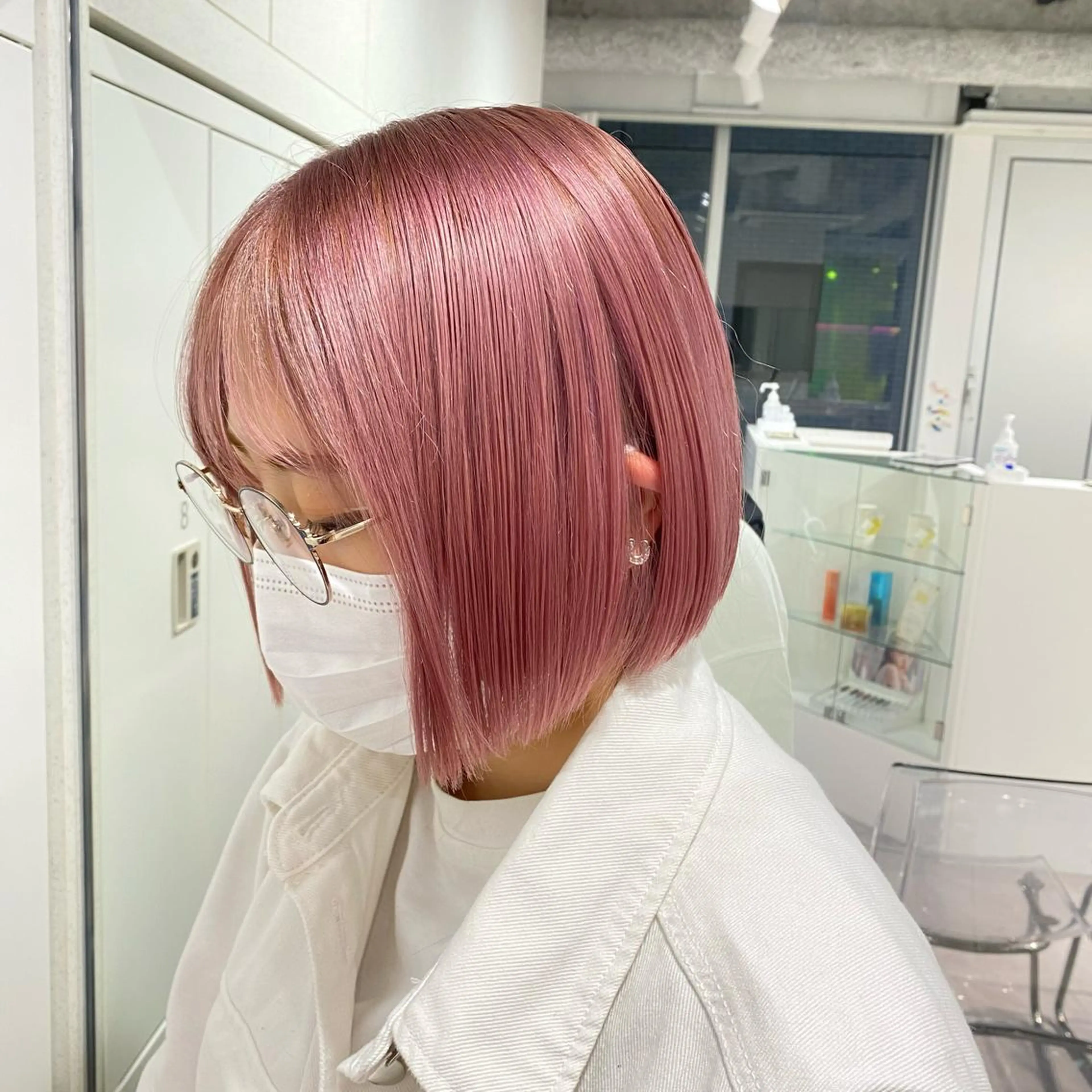 ショート カラー ピンクカラー 渋谷韓国ヘア🇰🇷 SAYAKA🩶ᩚのヘアスタイル