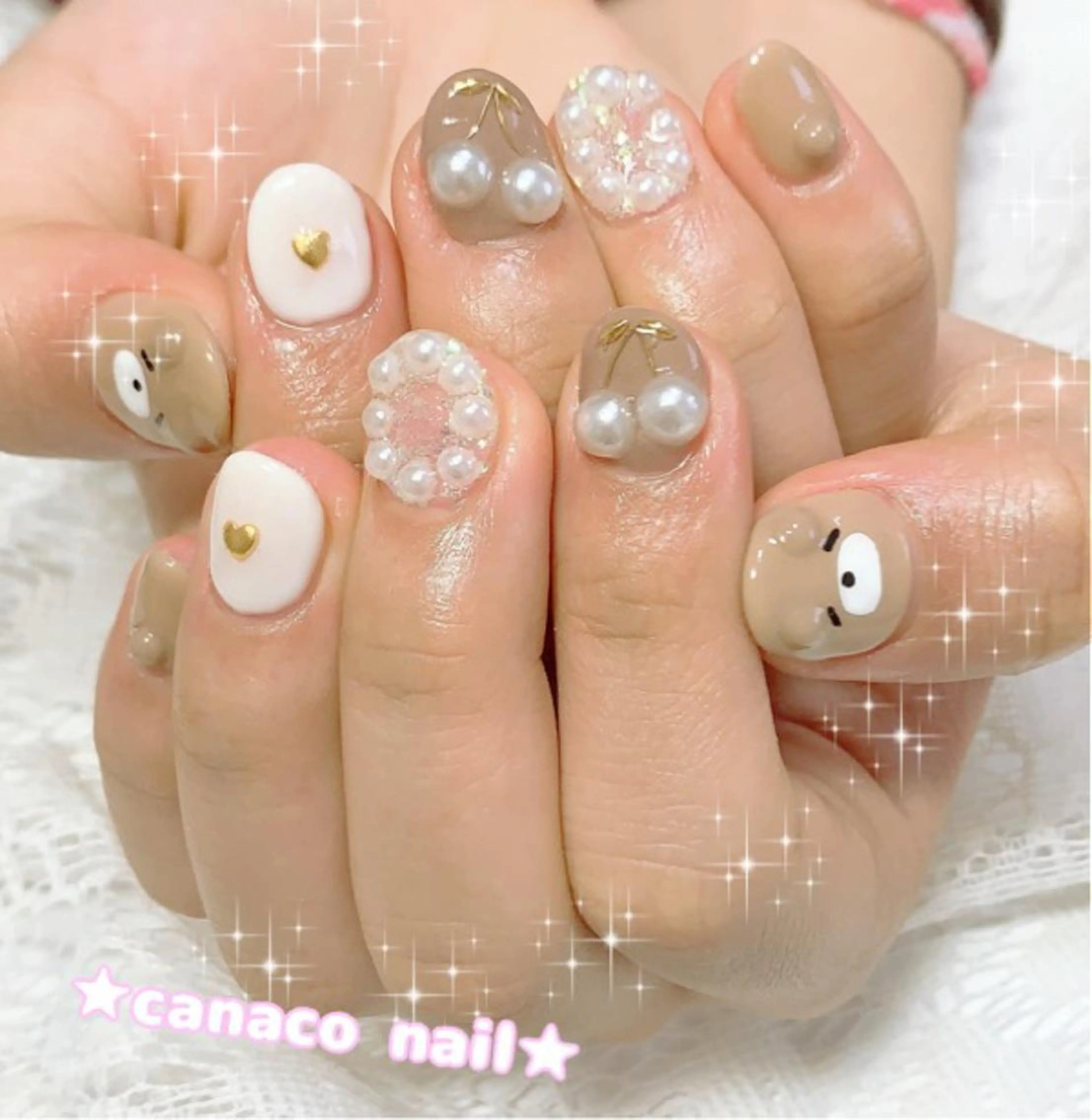 ネイル アートネイル ジェルネイル パラジェル ストーンネイル ベテランネイル cnc nailのネイルデザイン