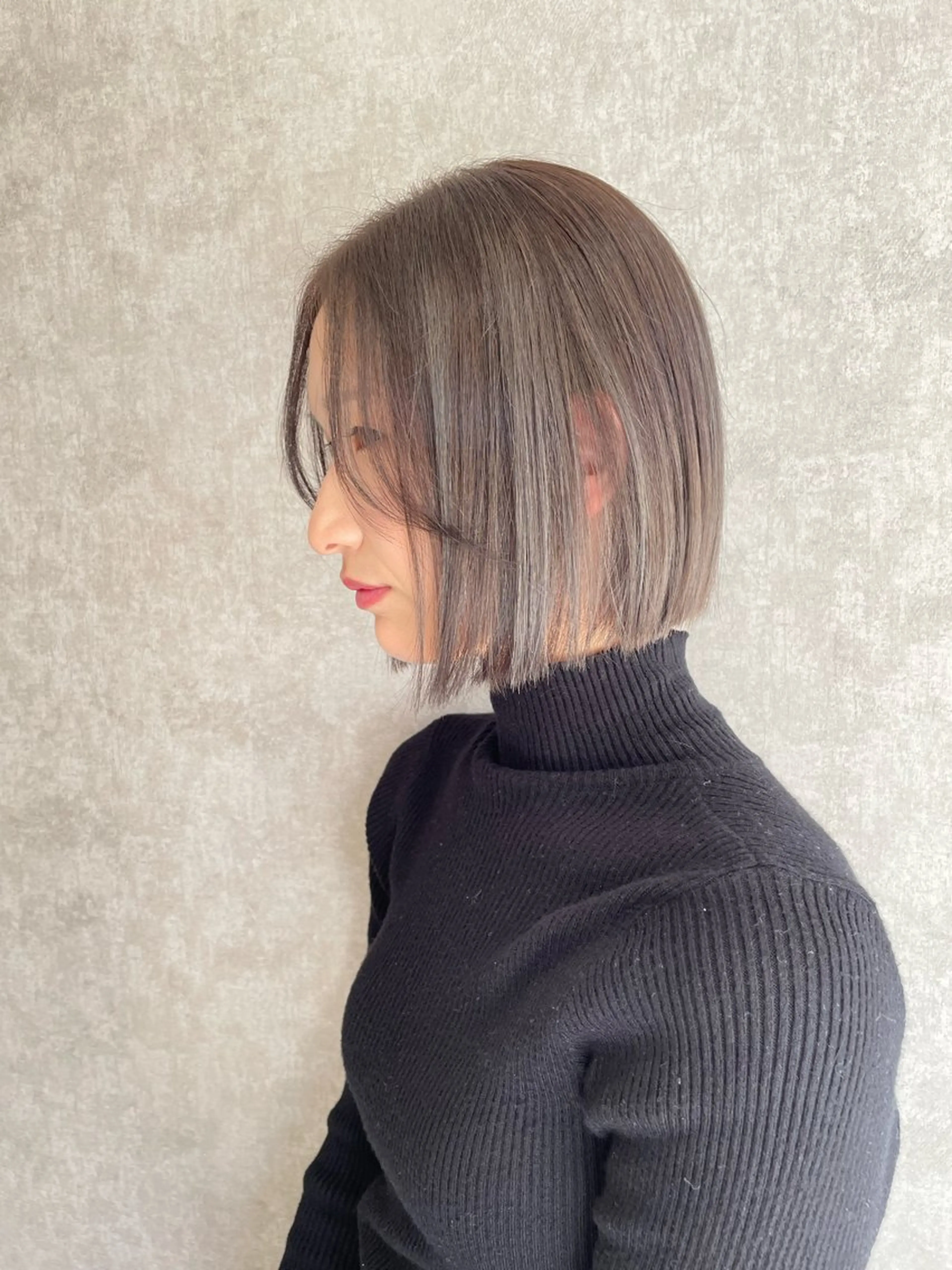 ショート カラー 縮毛矯正ボブ/ 髪質改善/カットのヘアスタイル