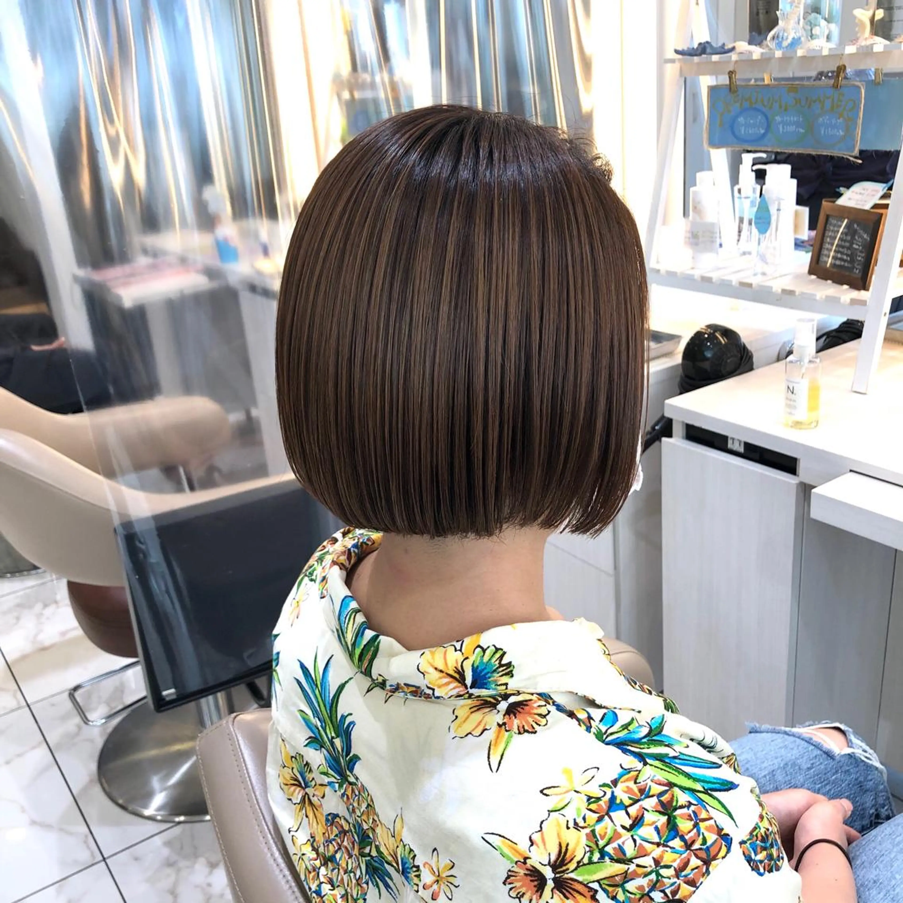 ショート 髪質改善 トリートメント 安井　昴 💫ブリーチ縮毛矯正のヘアスタイル