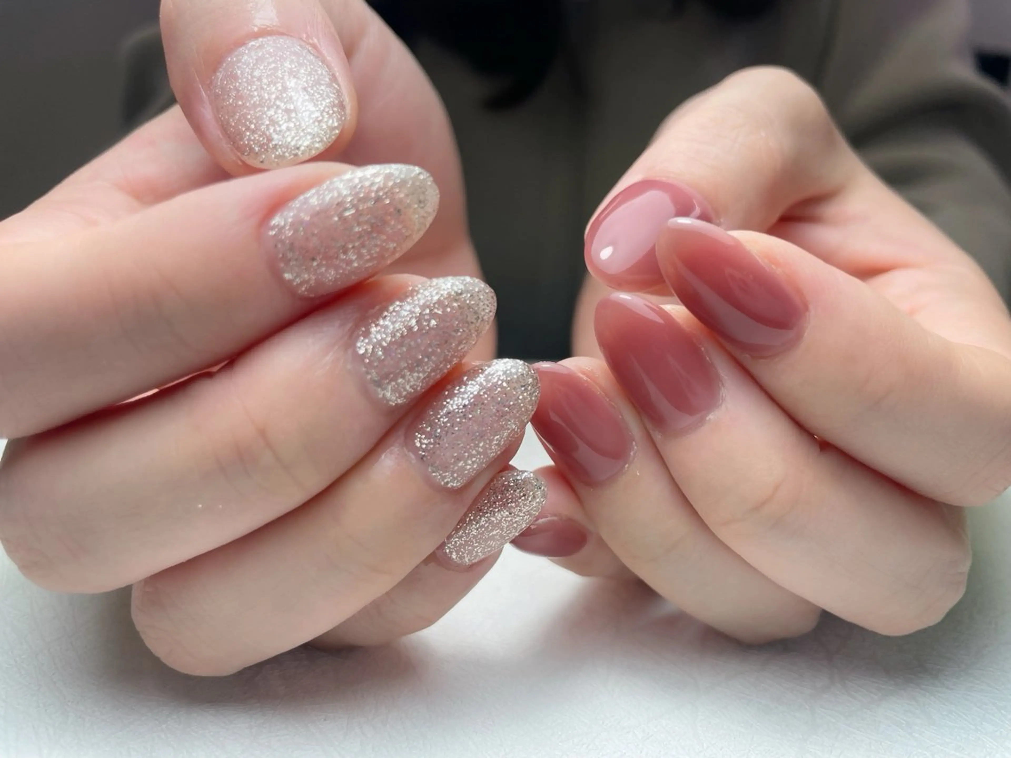 ネイル オーロラネイル 長さ出し フットネイル フレンチネイル ジェルネイル 中野駅から2分 MEO NAILのネイルデザイン