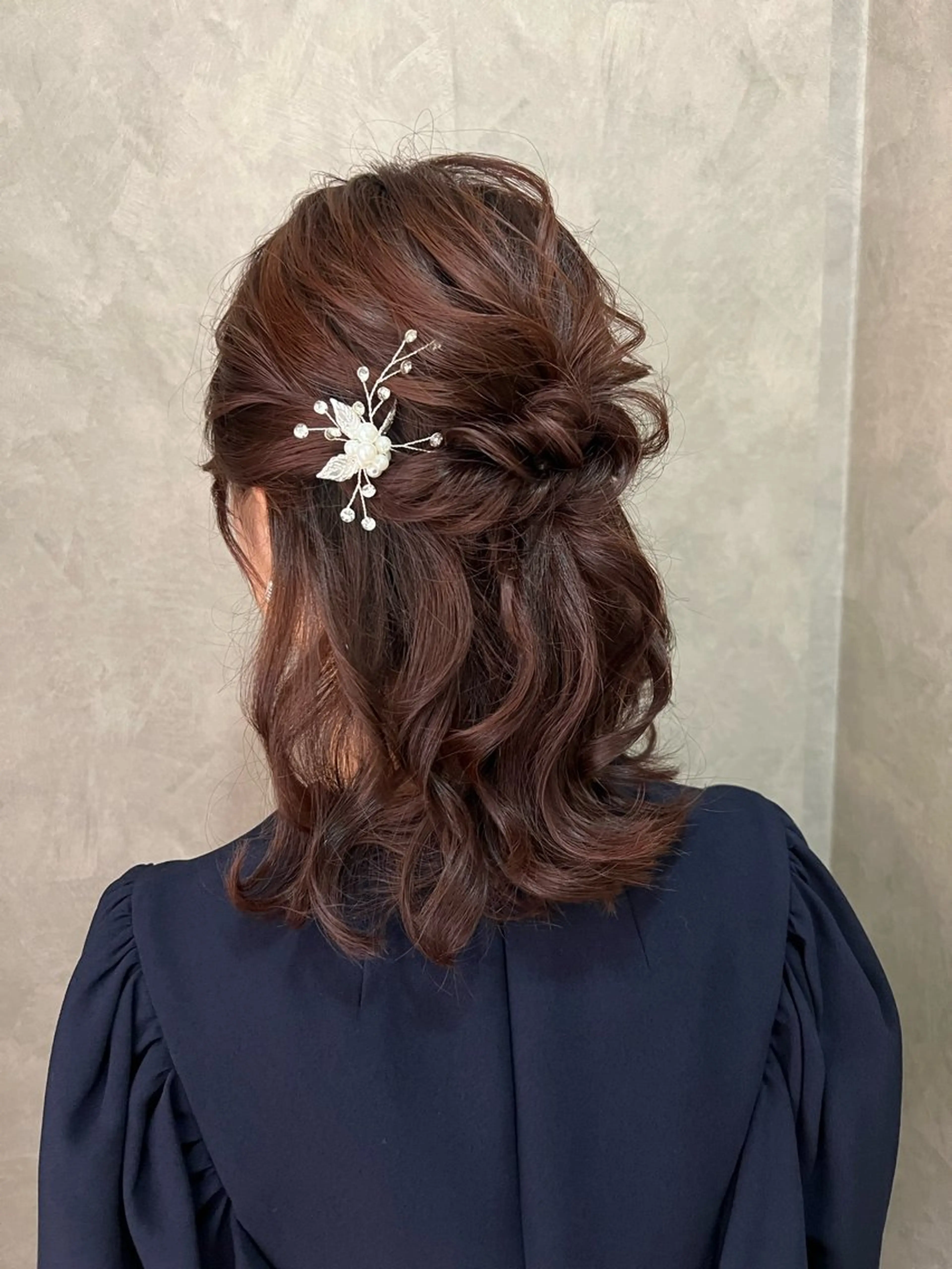 ヘアアレンジ ハーフアップ ヘアセット 大人可愛いヘアメイク 💋🧚‍♀️しずかのヘアスタイル