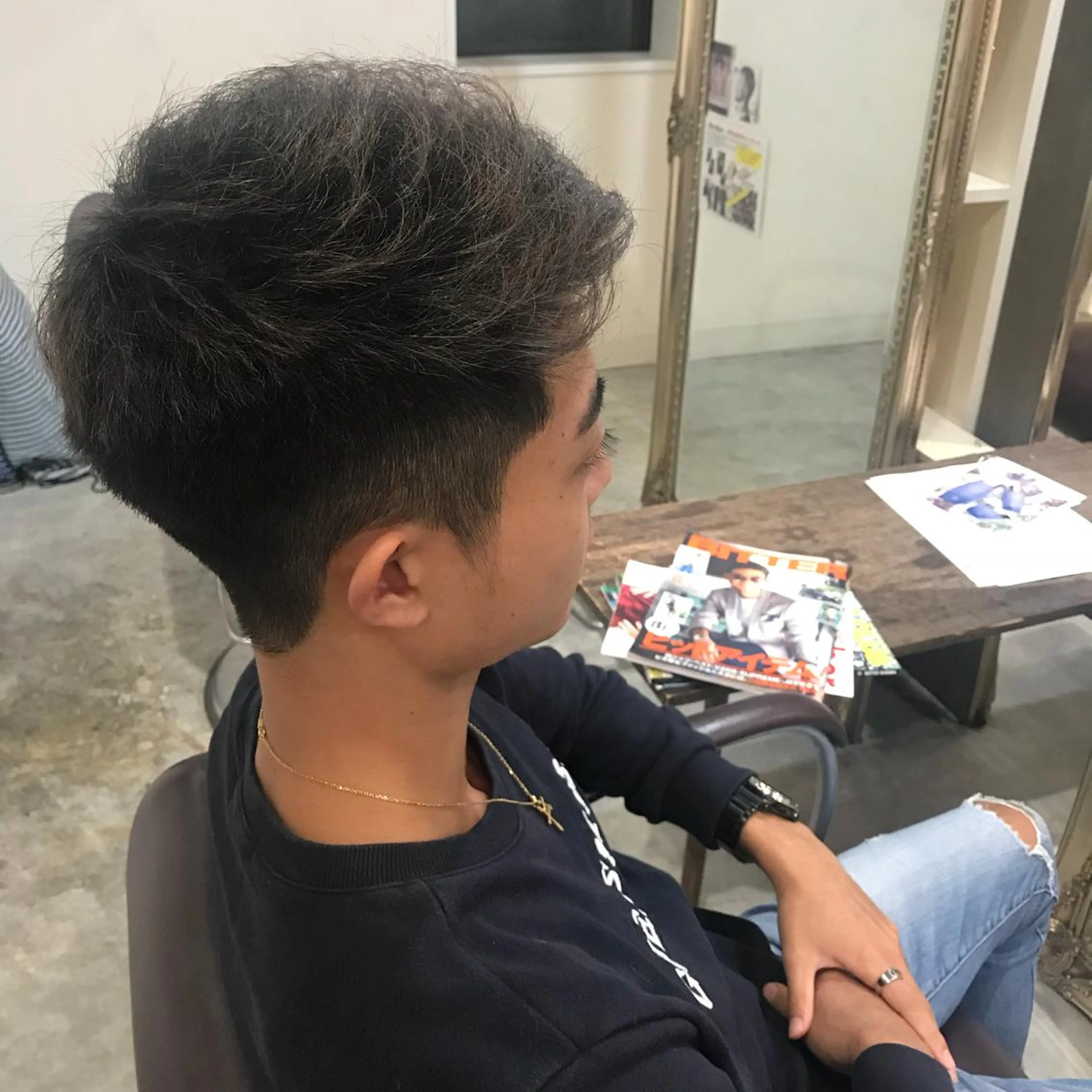 ショート カラー メンズ 似合わせ提案サラ艶♡ 彩華のヘアスタイル