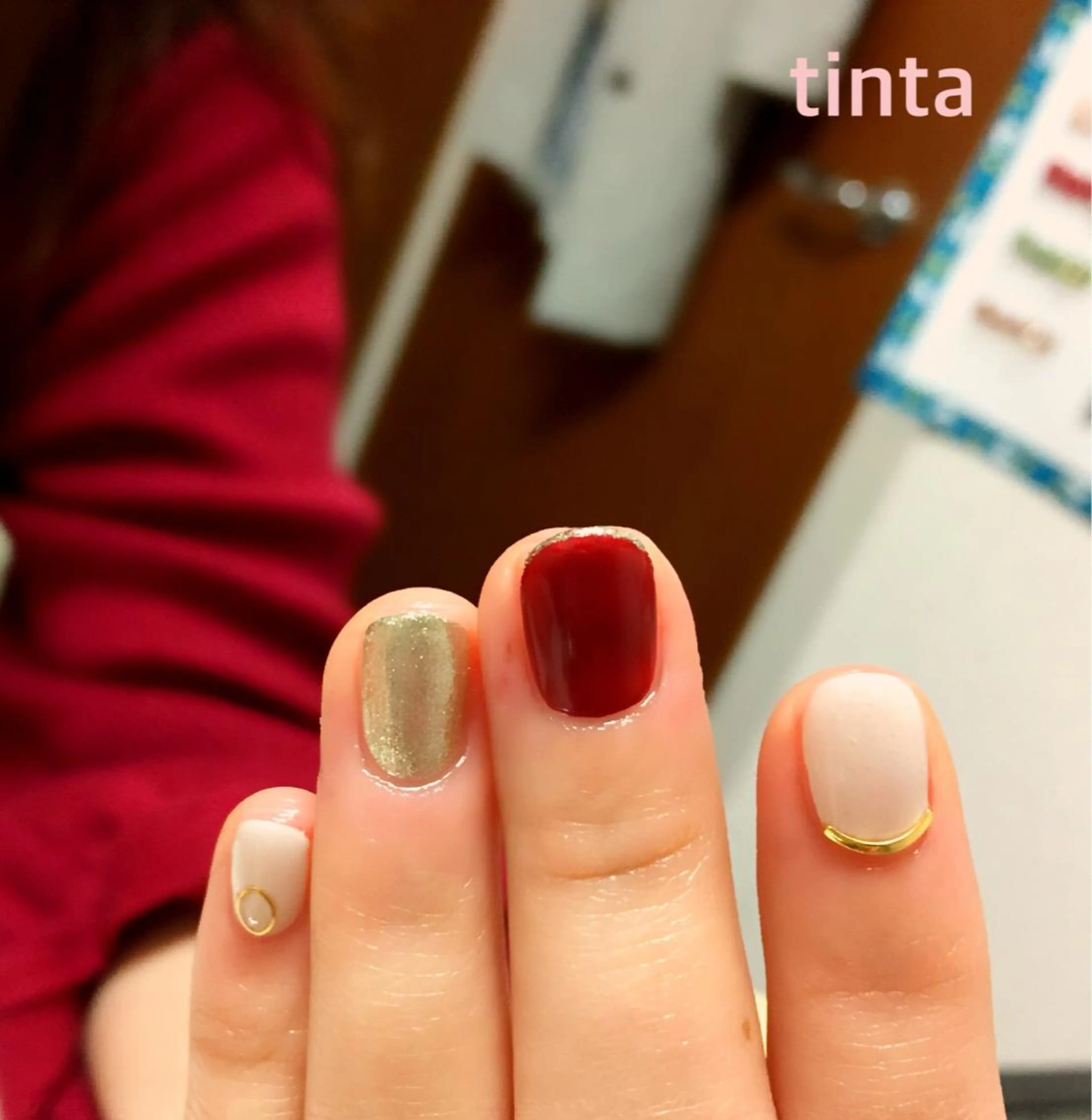 ネイル ボルドー 馬場 典子のネイルデザイン