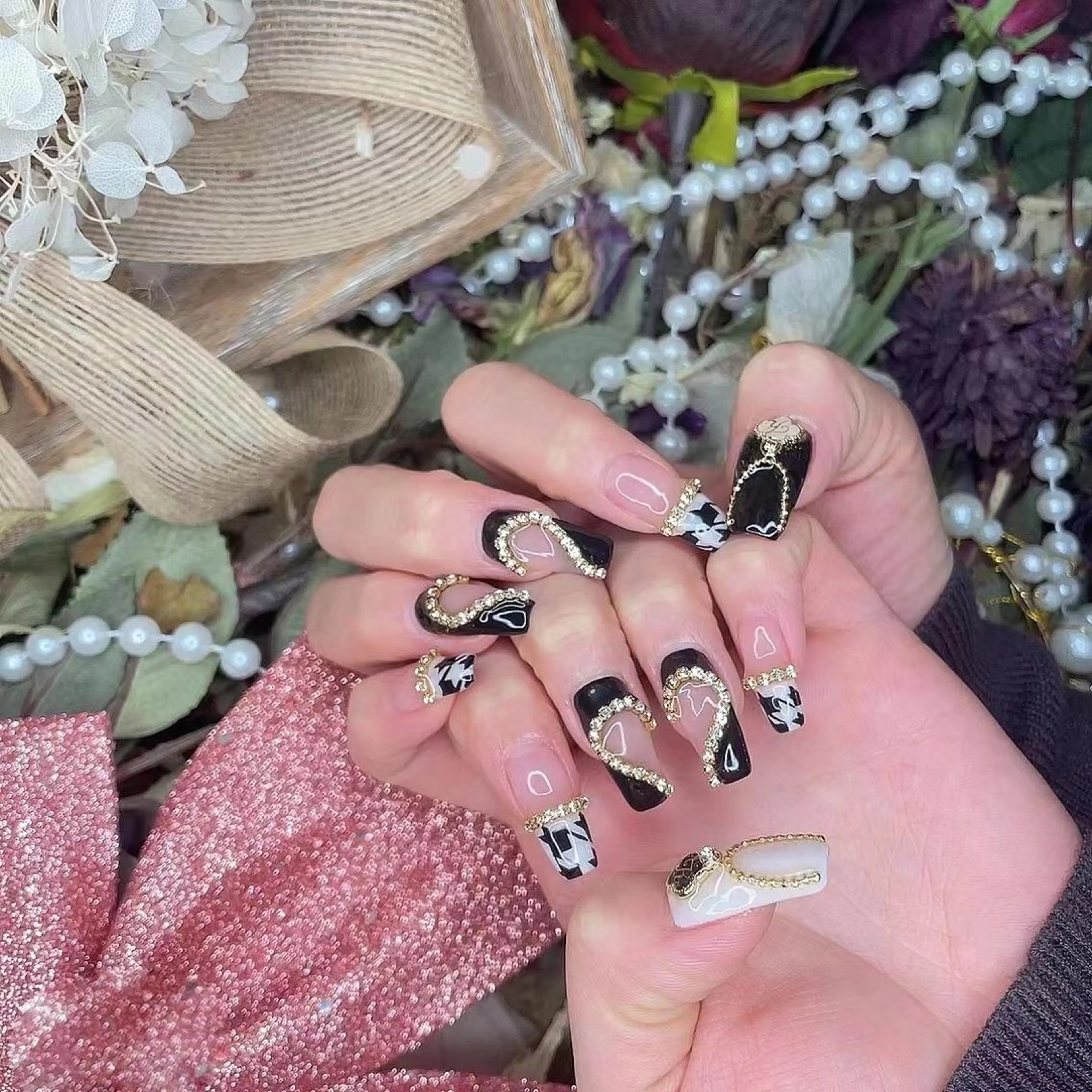 ネイル フレンチネイル ハート babarla Nailのネイルデザイン