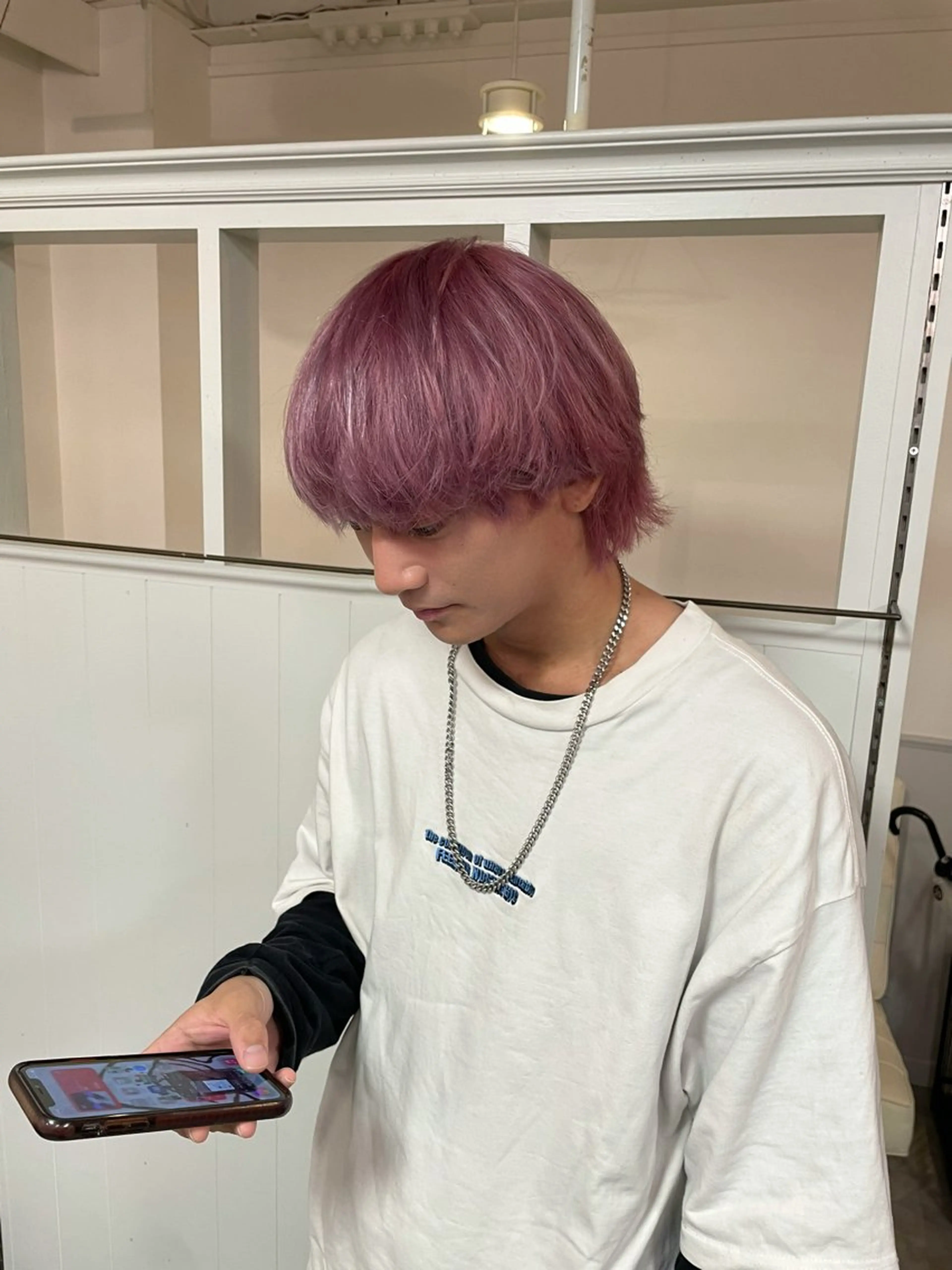 カラー メンズ ヘアカラー girly/ヘア メイクMitsukiのヘアスタイル