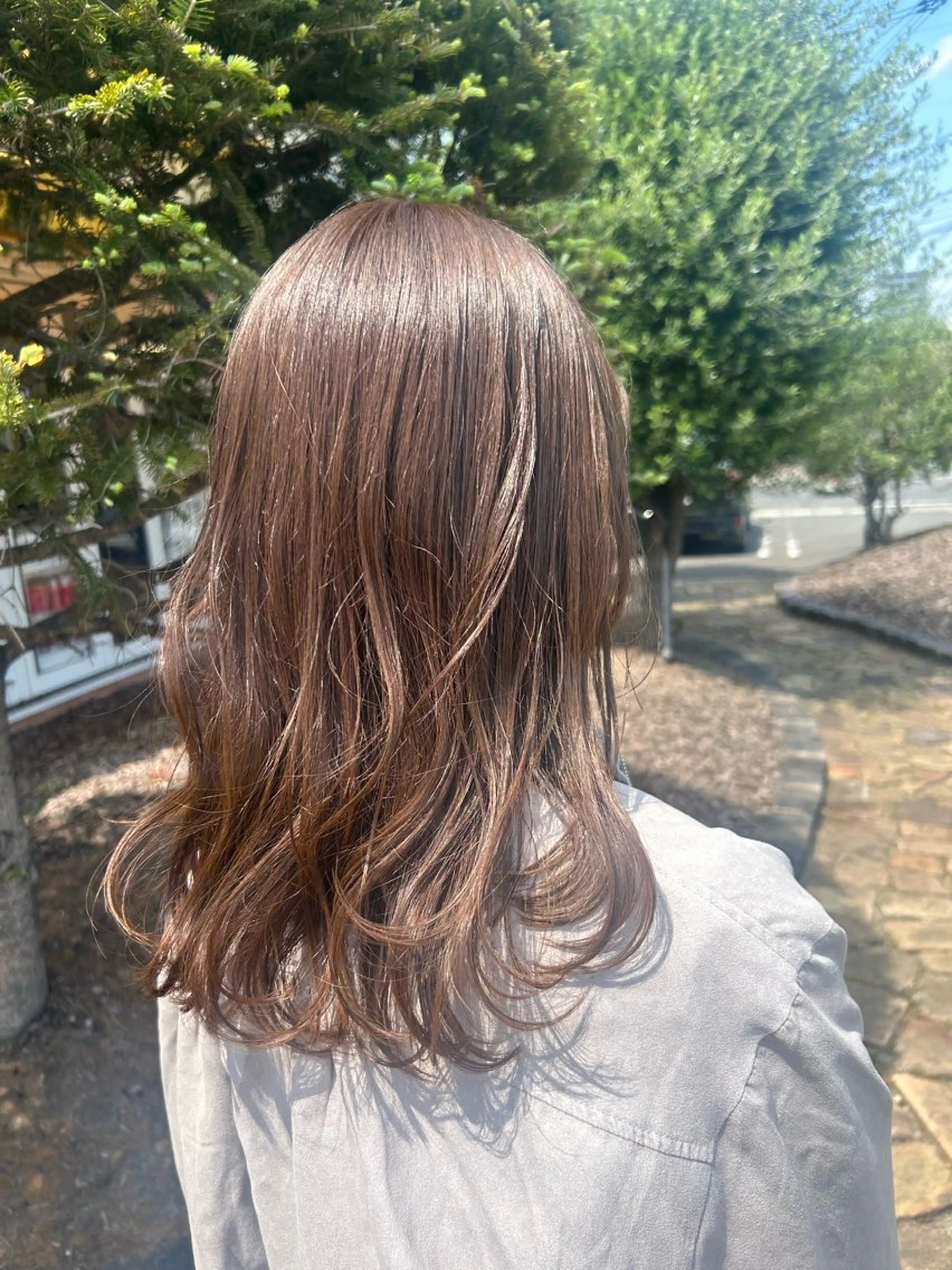 セミロング カラー カット ヘアカラー Flat /rina🧸のヘアスタイル