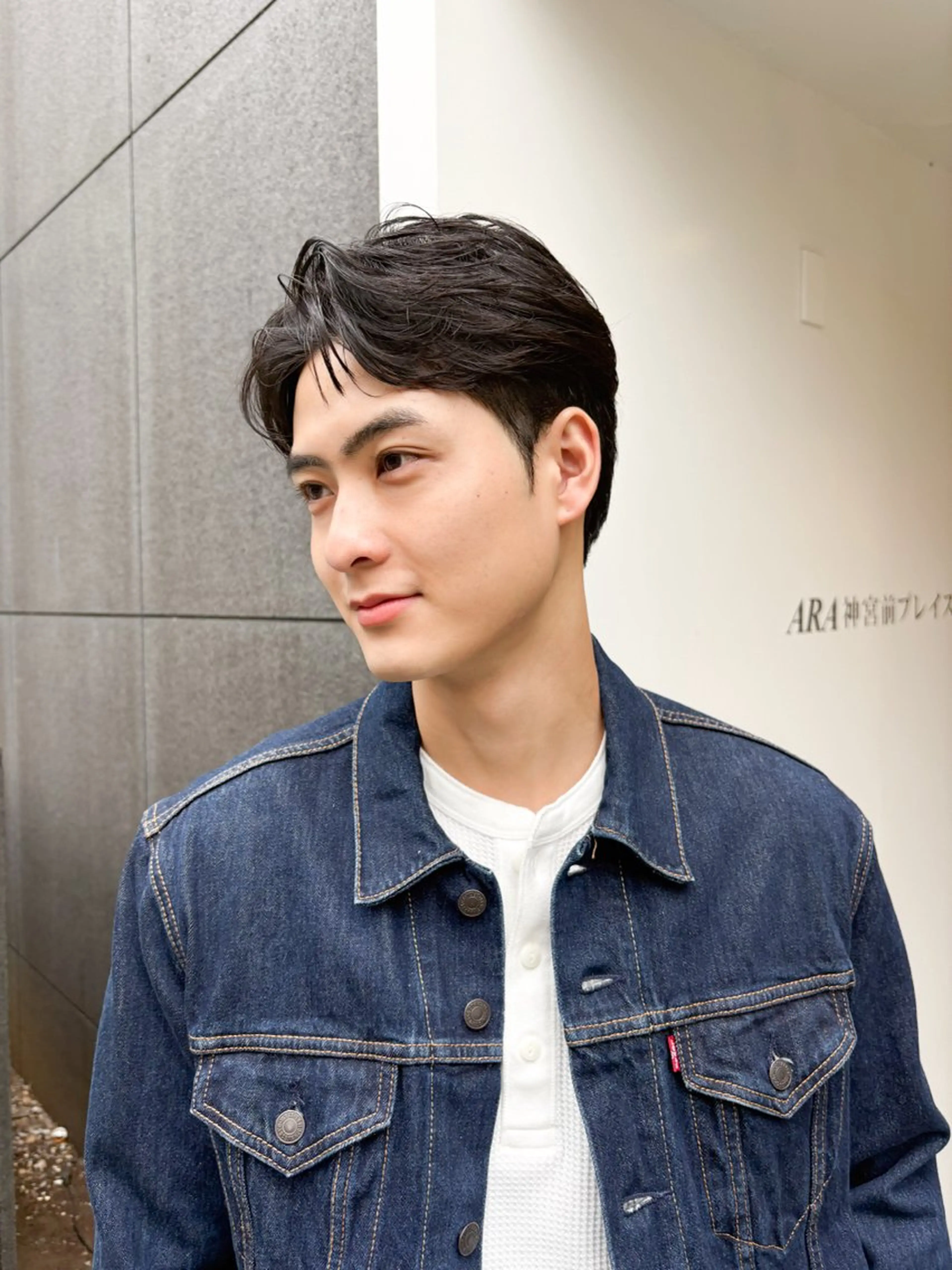 パーマ メンズ ビジネス フェザーパーマ メンズパーマ カット パーマ 【メンズ縮毛矯正】 FILMS  軍司のヘアスタイル