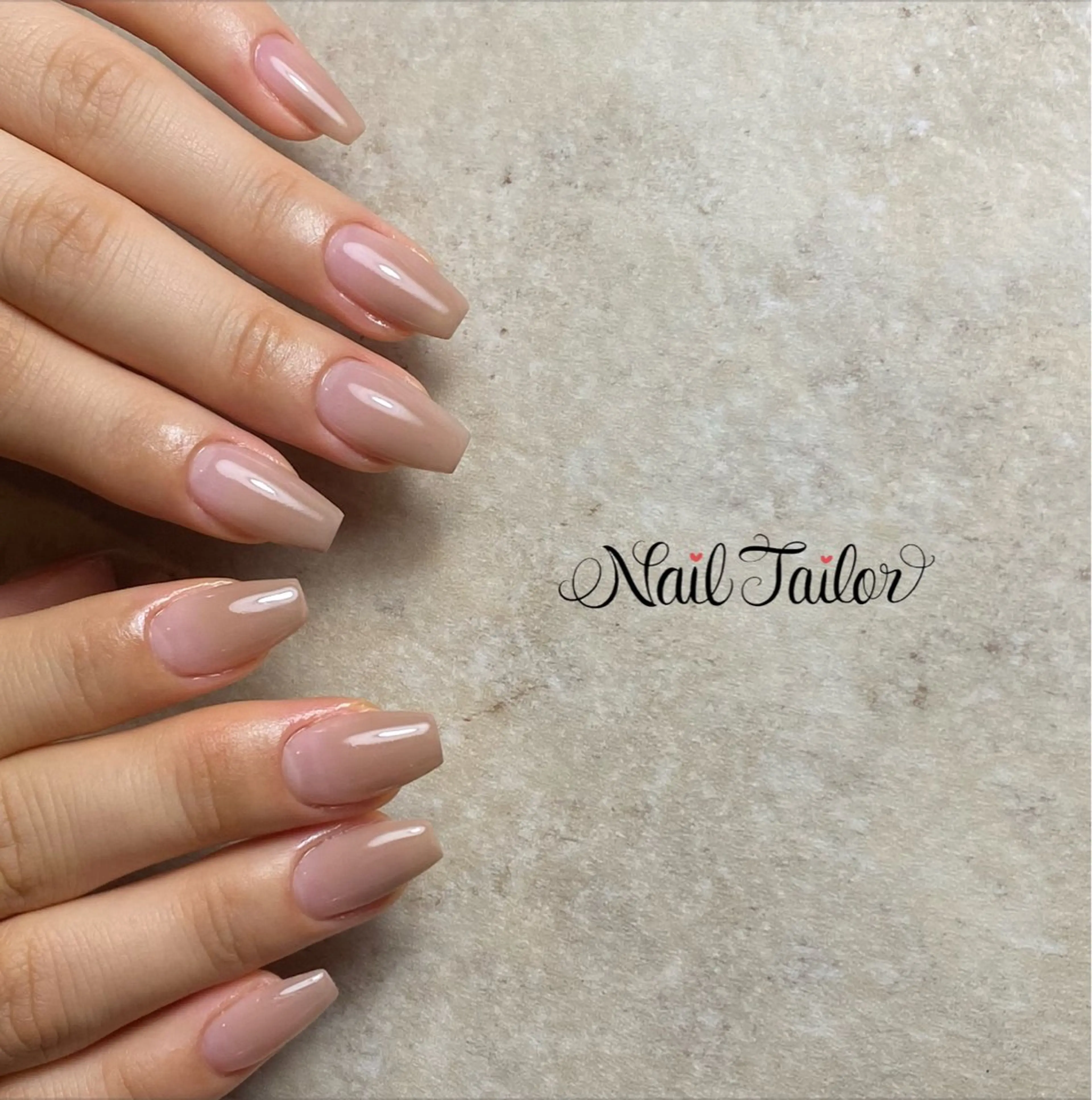 ネイル 長さ出し グラデーション オフィスネイル ワンホンネイル ハンドネイル NailTailor ネイルテイラーのネイルデザイン