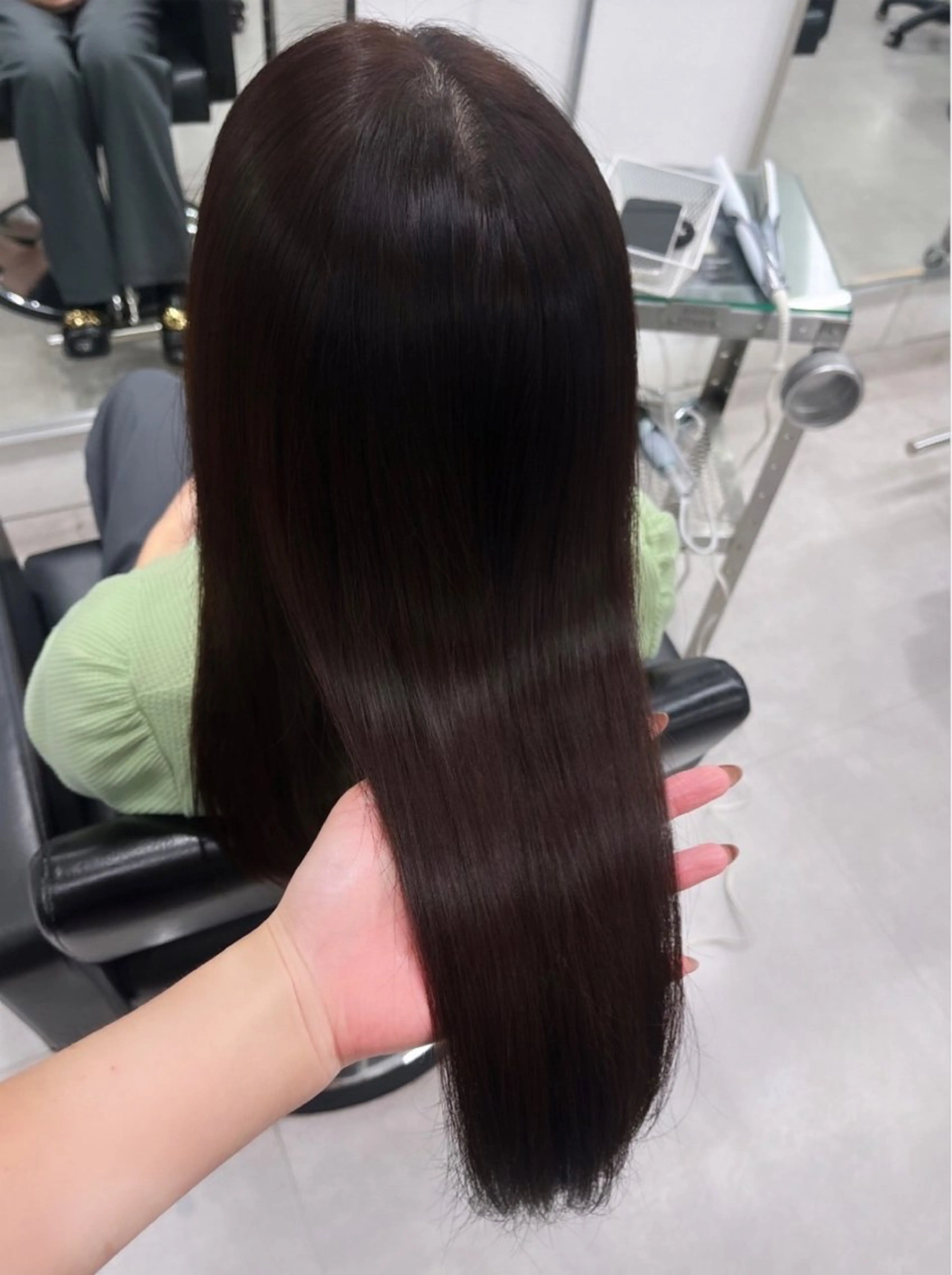 カラー ブラウンカラー ヘアカラー やまもと ここのヘアスタイル