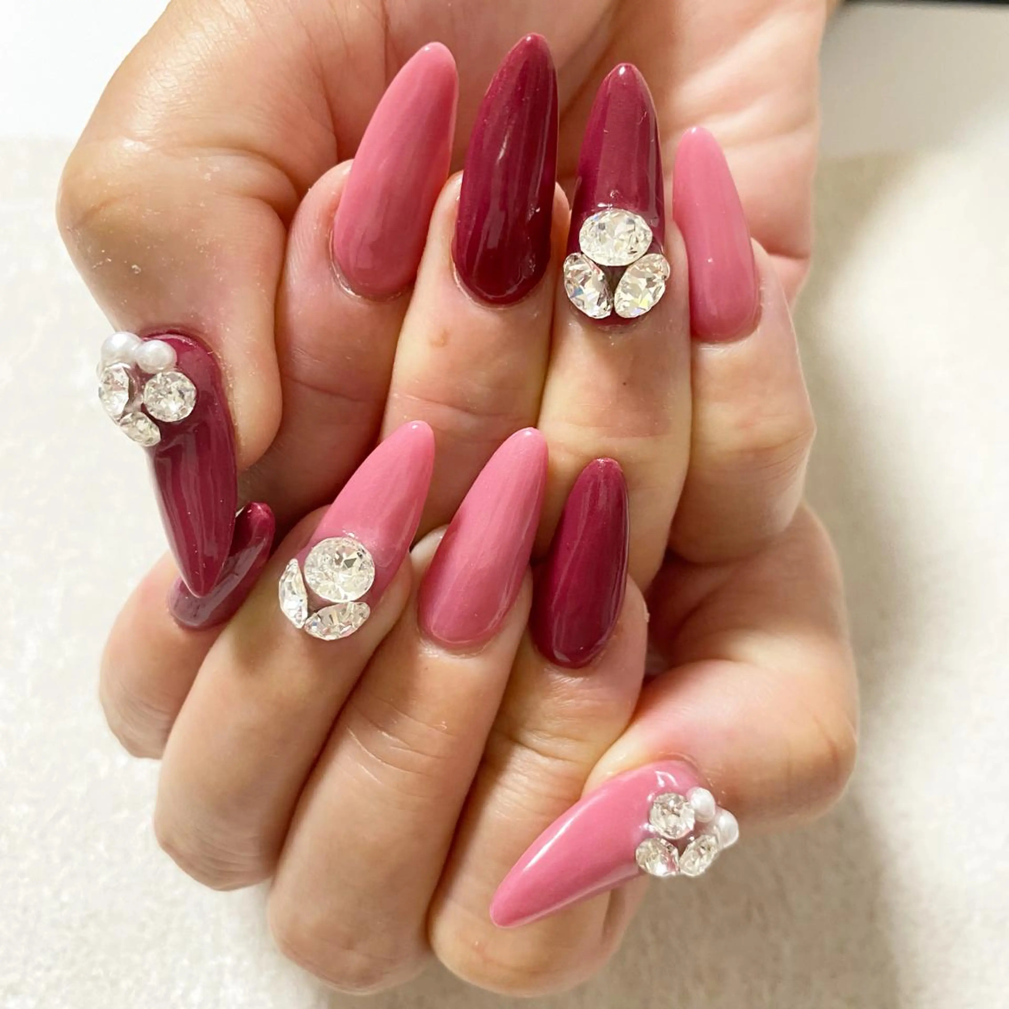 ネイル アートネイル スカルプネイル シンプルネイル nail l_yukiのネイルデザイン