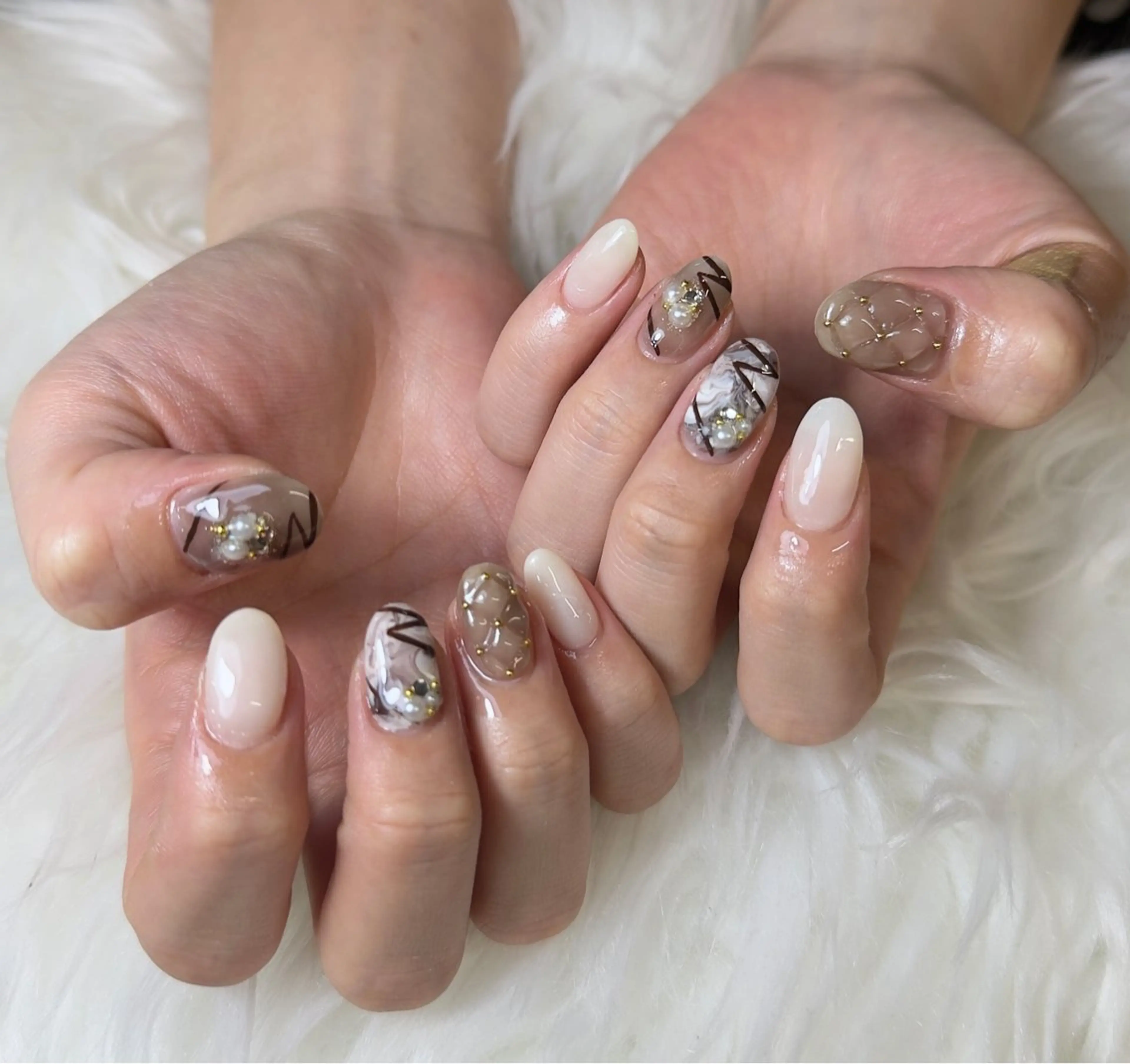 ネイル チークネイル フットネイル フレンチネイル グラデーション 韓国ネイル Yuki nail staffのネイルデザイン