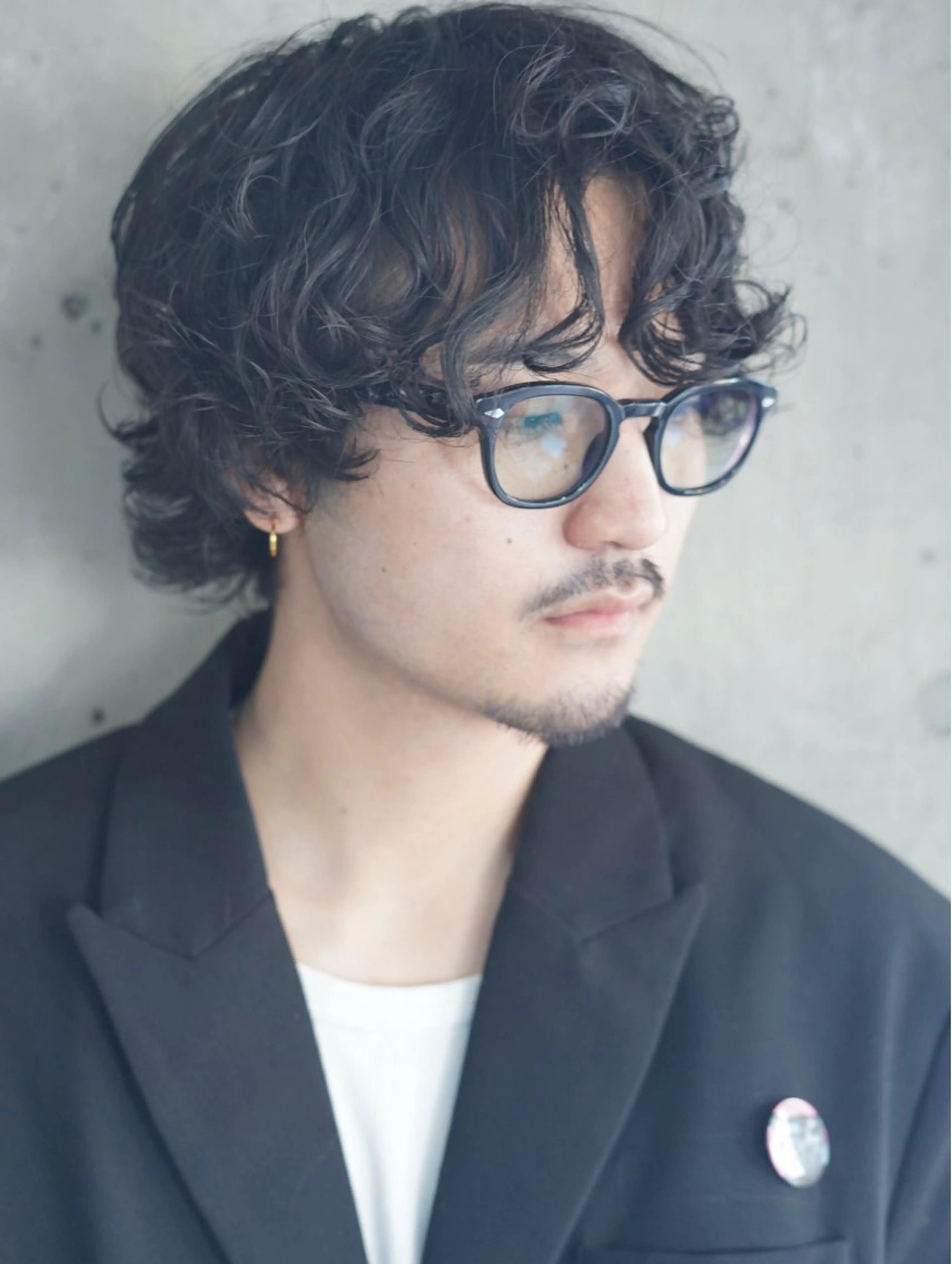 パーマ メンズ カット パーマ ヘアセット メンズブリーチカラー /パーマ ごーた立川のヘアスタイル