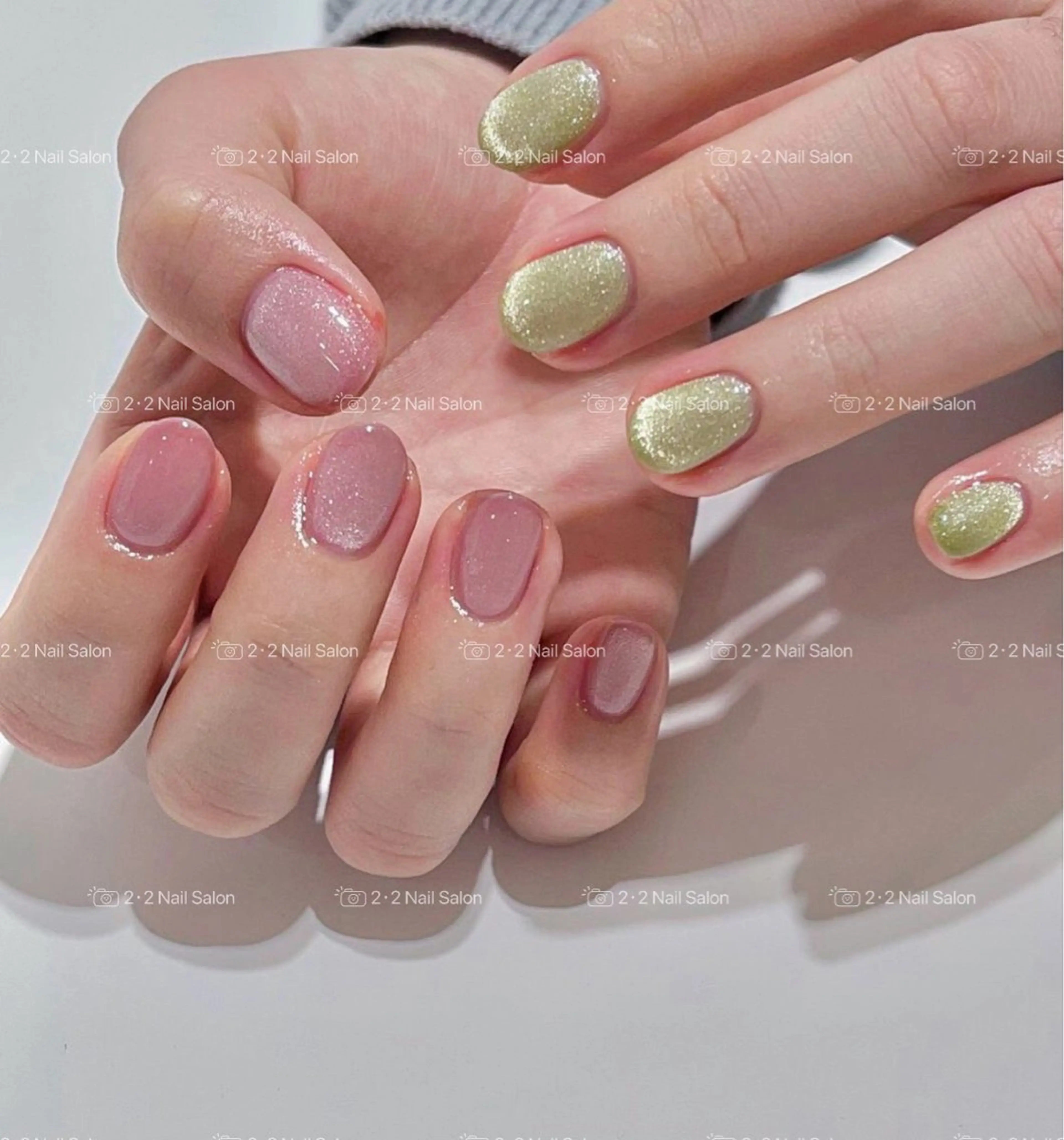 ネイル ハンドネイル 🦋y y Nail 🤍のネイルデザイン