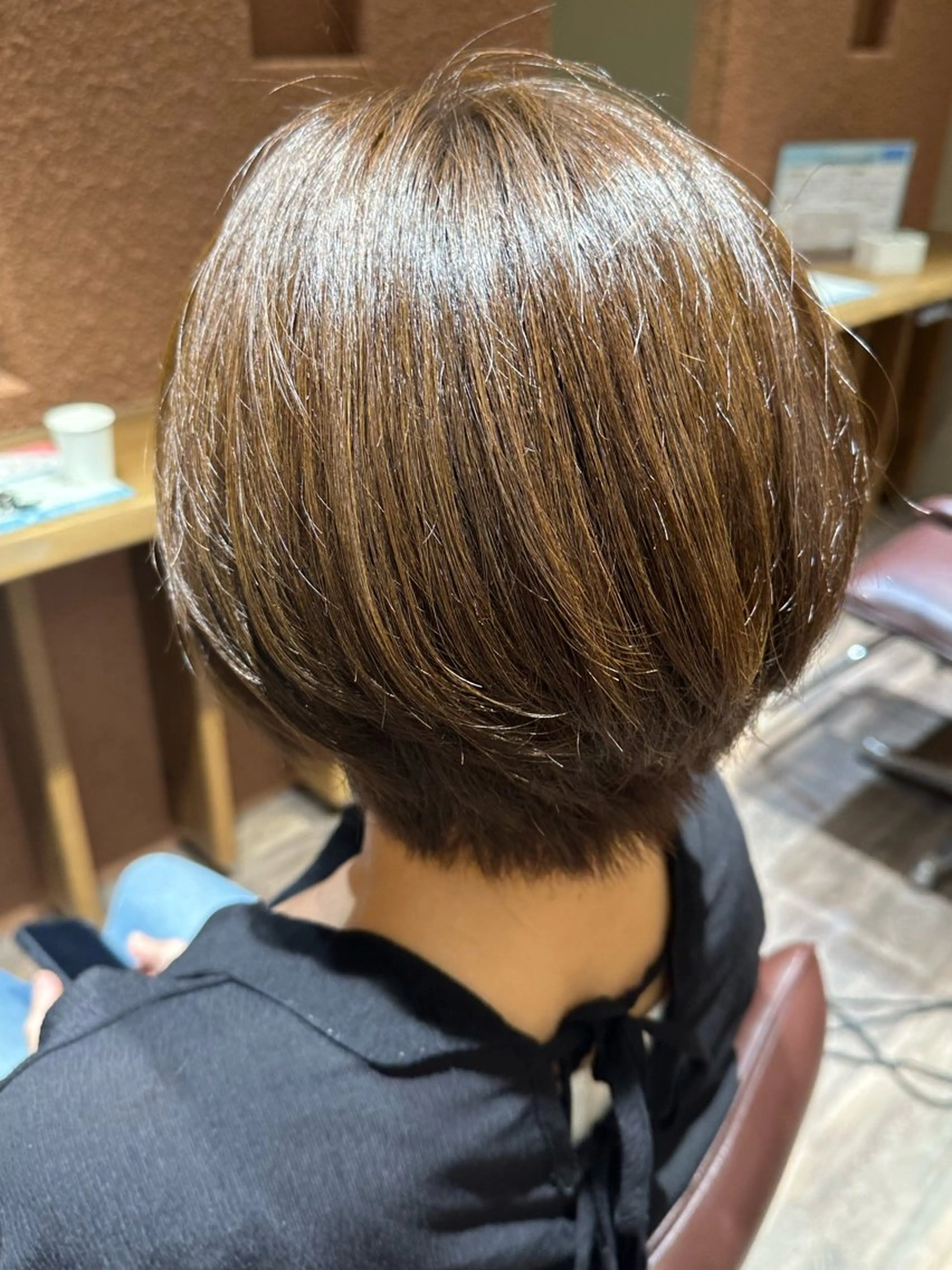ショート 丸みショート ショートヘア カット トリートメント 西浦慎二 /艶カラー/髪質改善のヘアスタイル