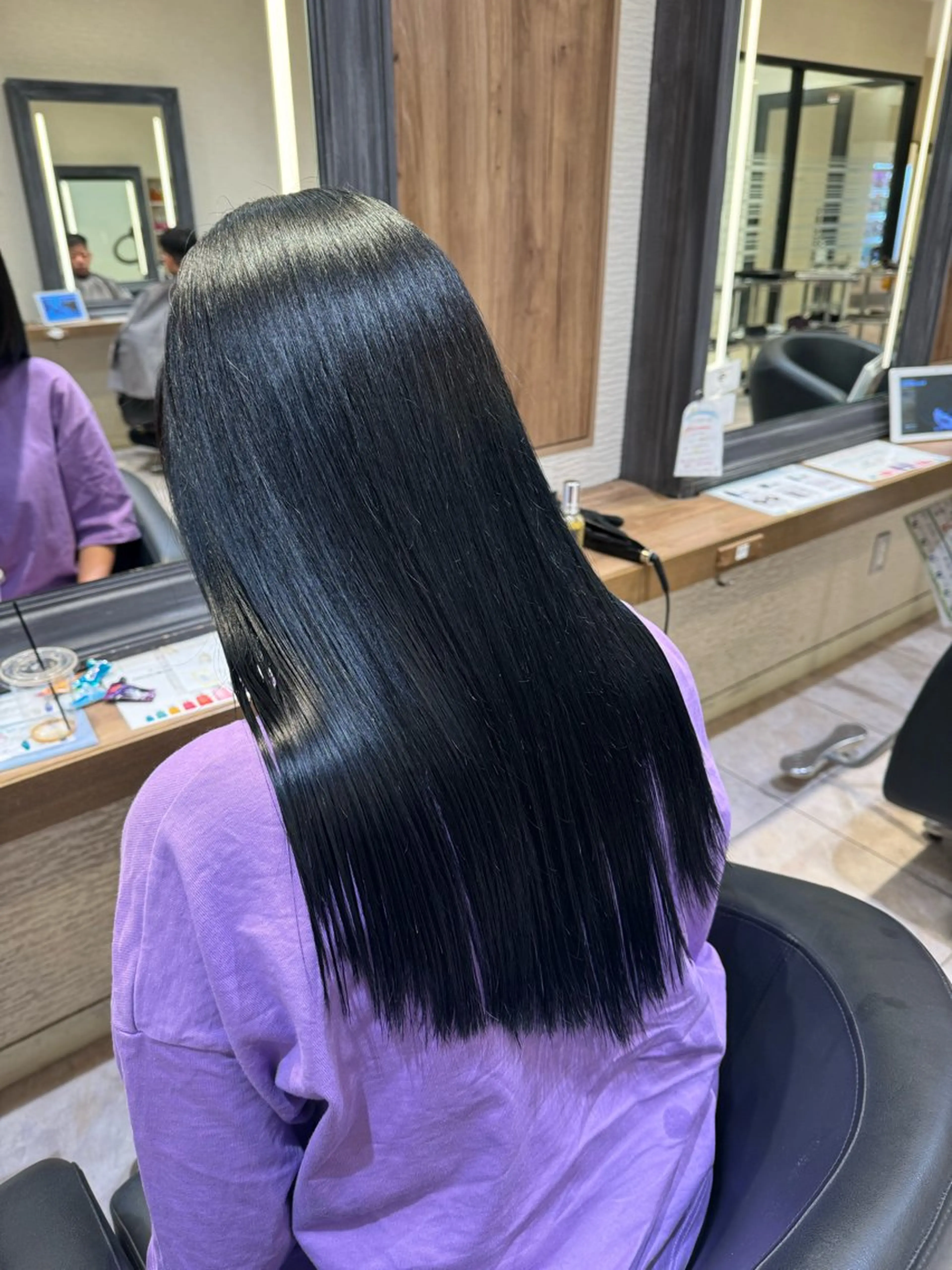 ロング カラー さら艶レイヤーカット 🩶Suzuneのヘアスタイル