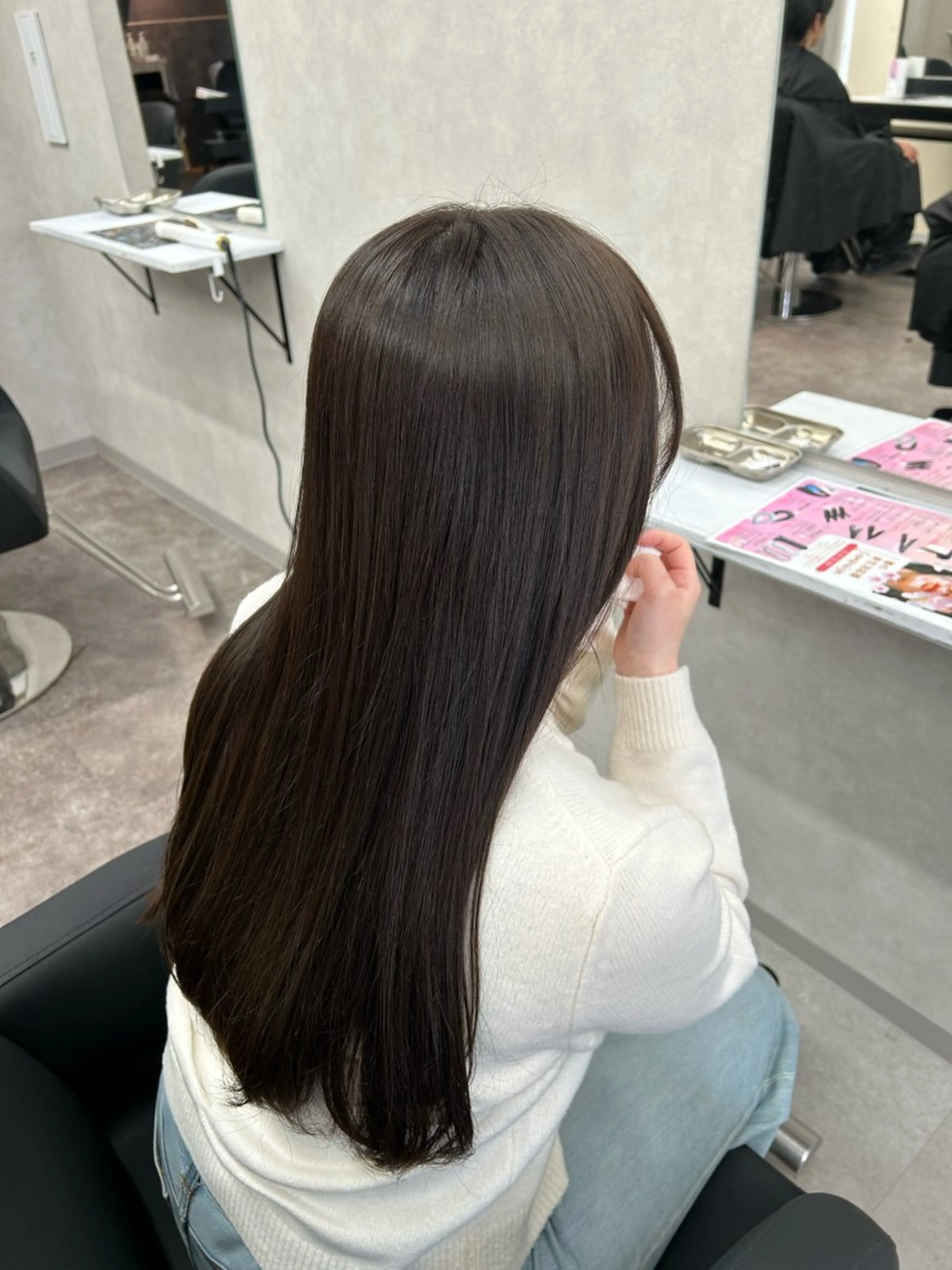 カラー グレージュ ヘアカラー 筑紫野美容師 すずのヘアスタイル