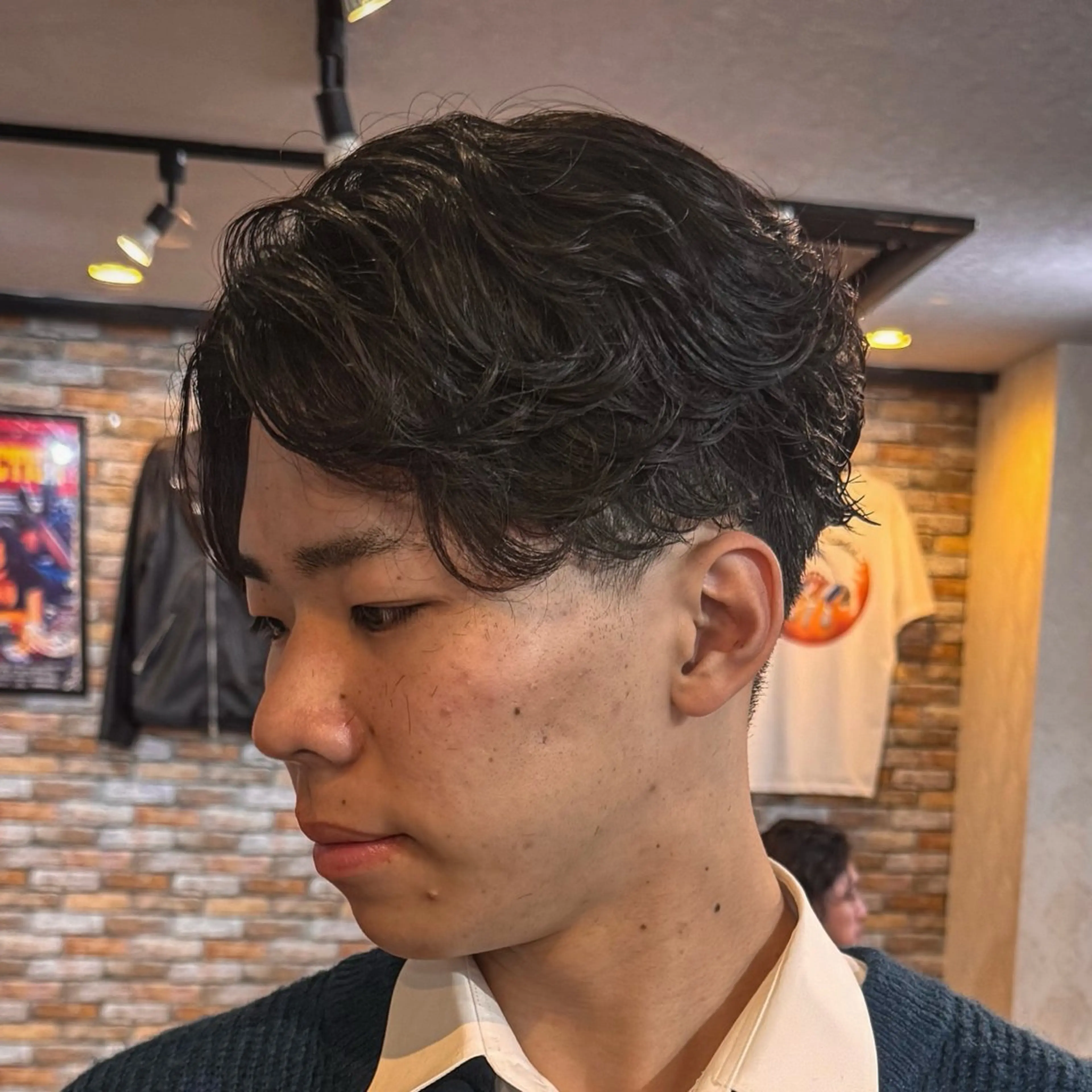 ショート パーマ メンズ フェザーパーマ メンズパーマ カット パーマ 立川メンズカット/ メンズパーマ💈三上のヘアスタイル