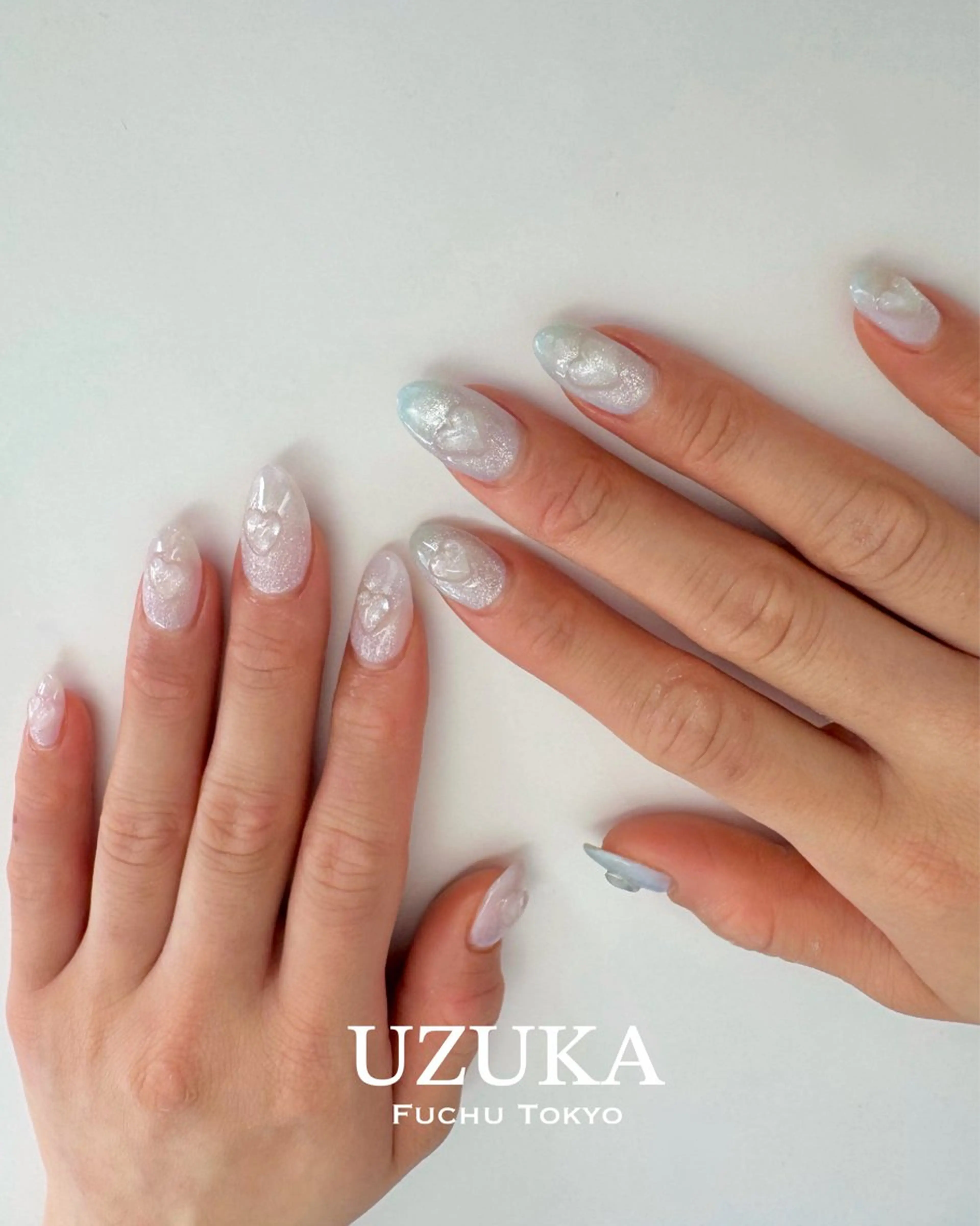 ネイル ハート マグネットネイル ぷっくりネイル 【 enn 】 Uzuka Yukaのネイルデザイン