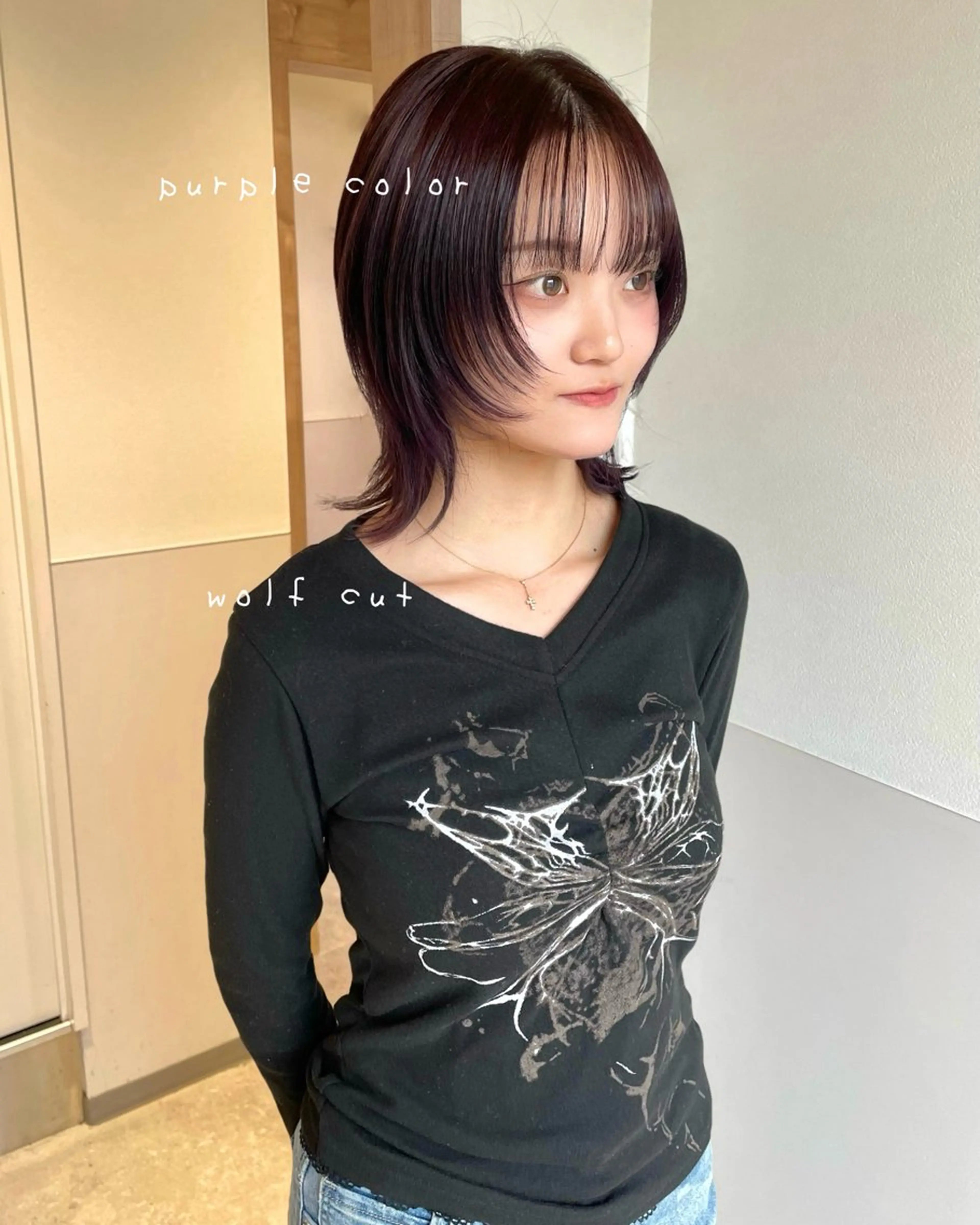 ミディアム カラー カット ヘアカラー トリートメント 武田 清久のヘアスタイル