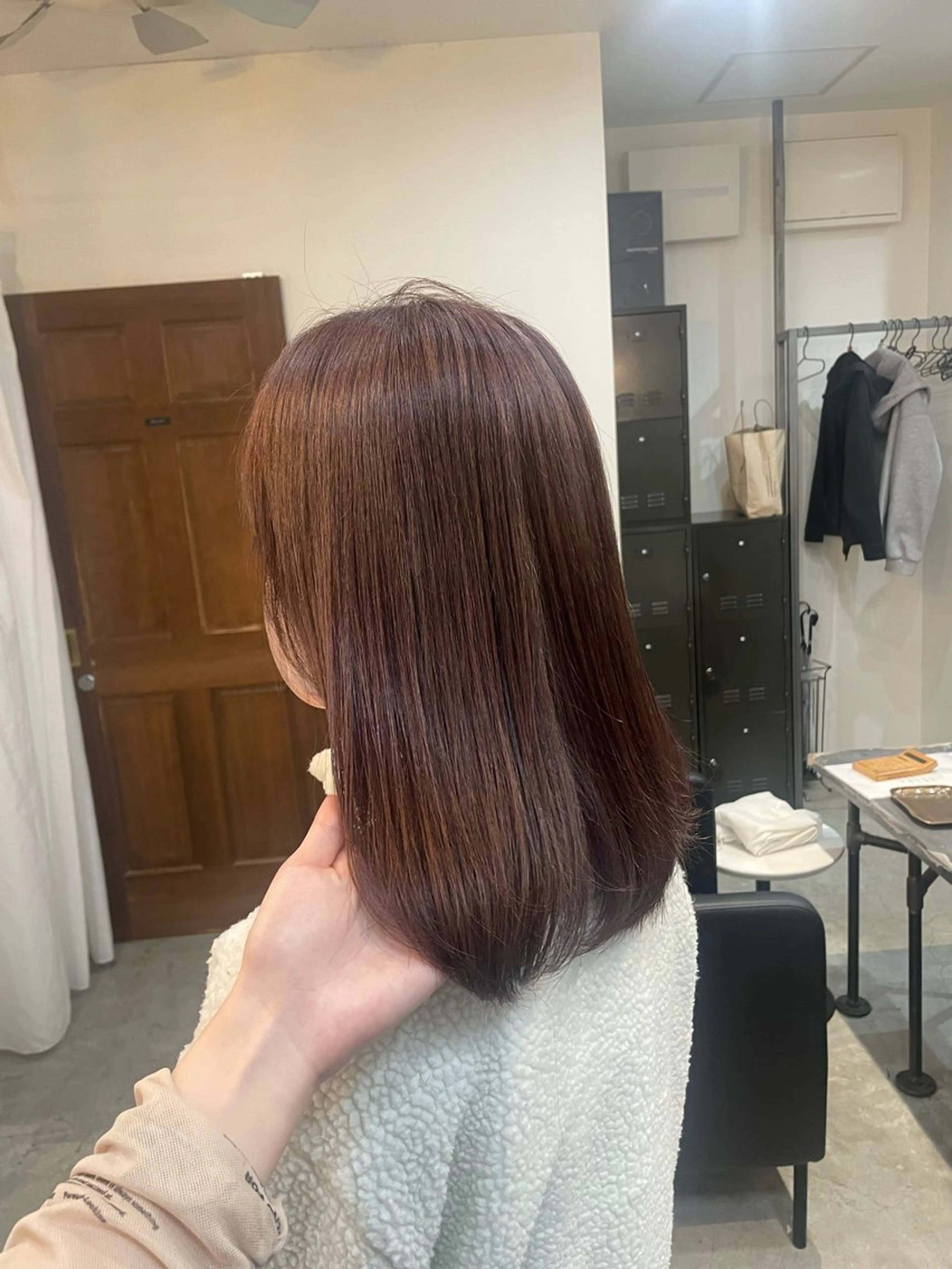 ミディアム カット ヘアカラー 顔周りカット 🎀サヤカ🎀のヘアスタイル
