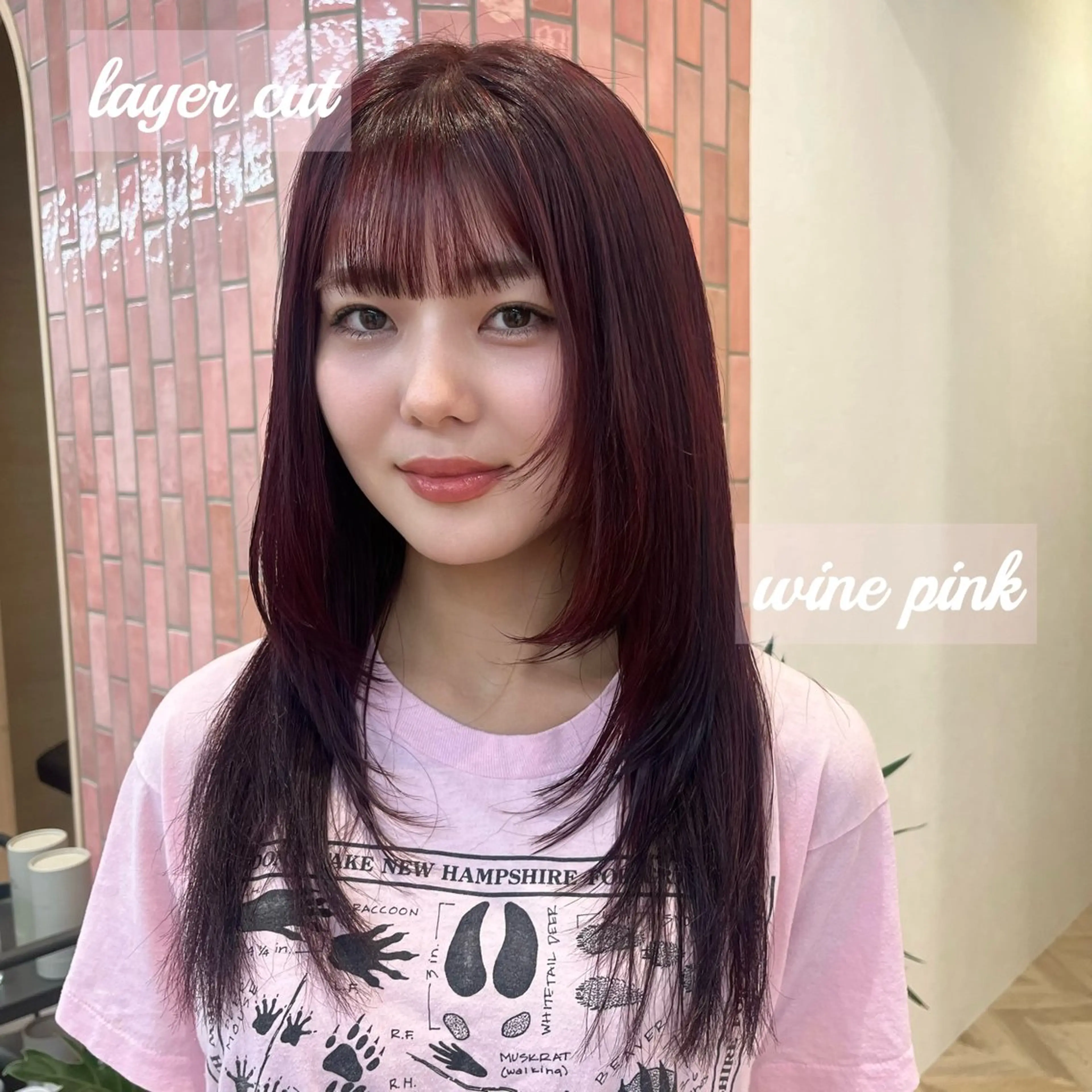 セミロング カラー カット ヘアカラー トリートメント 柔らかい艶暖色 レイヤー🫧姫汝のヘアスタイル