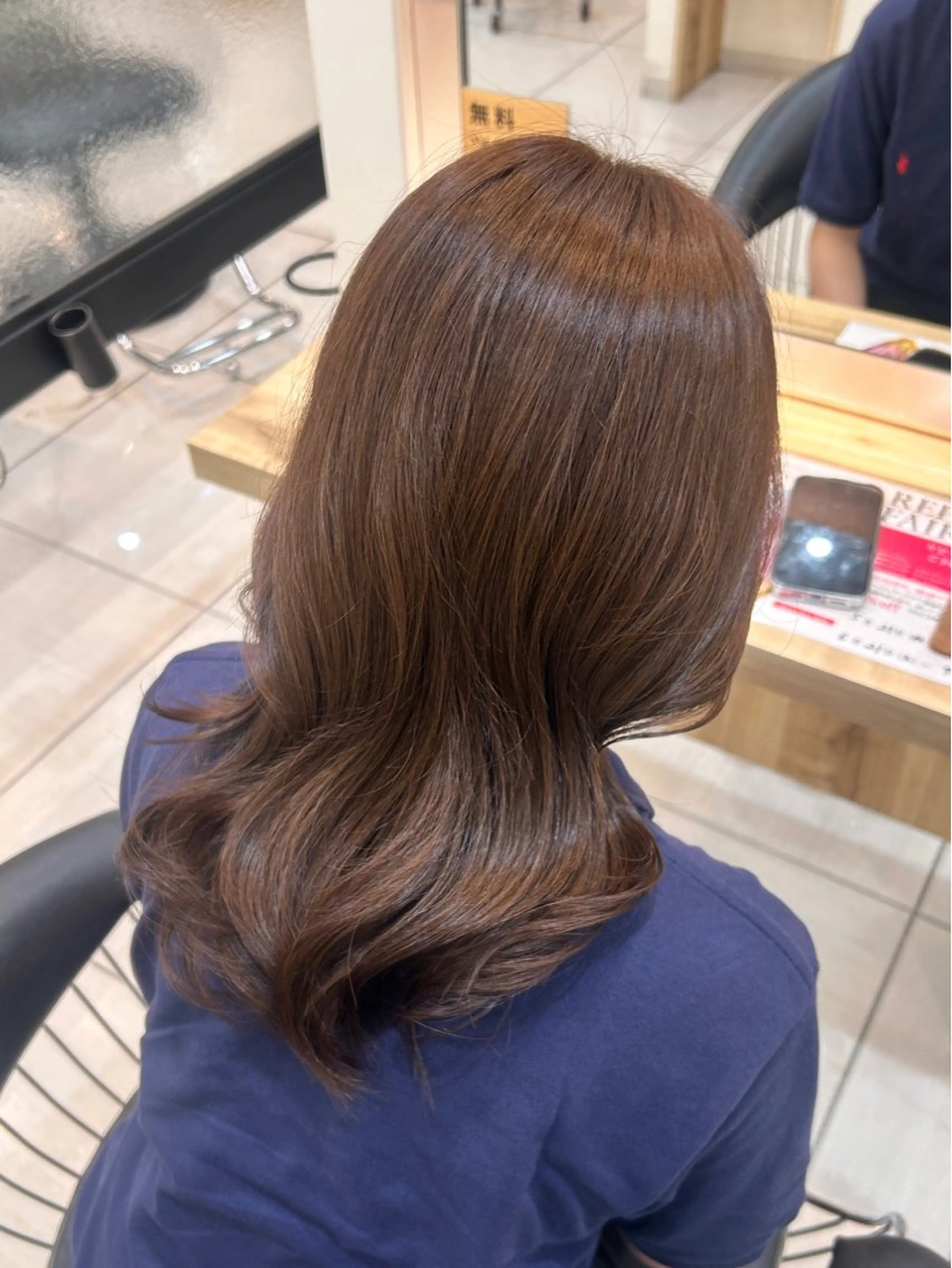 ミディアム カラー ブラウンカラー キャラメルブラウン SeeK NEXT: sara ໒꒱‧₊˚のヘアスタイル