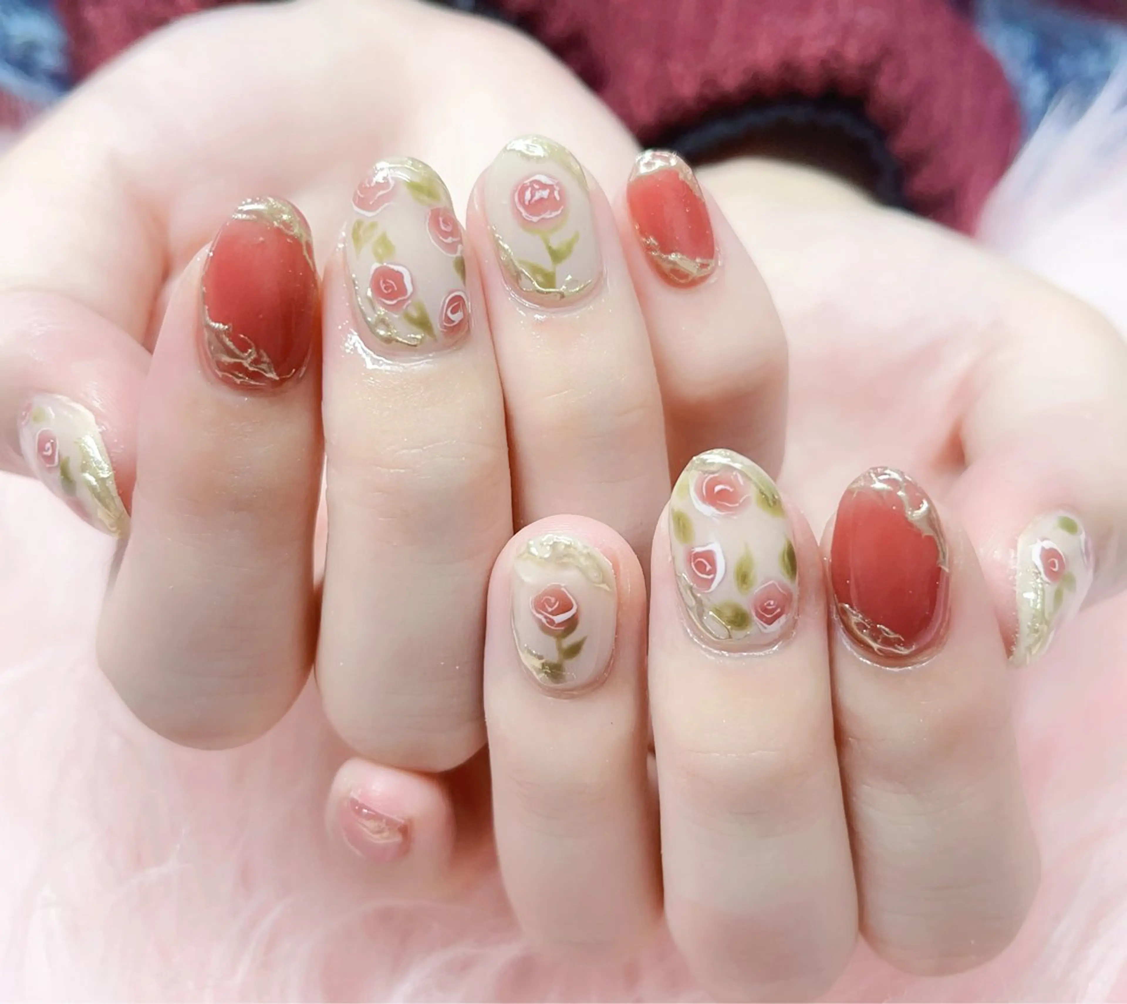 ネイル フットネイル フレンチネイル ジェルネイル ゴージャス ハート ハンドネイル MoonNail ユリ🌸のネイルデザイン