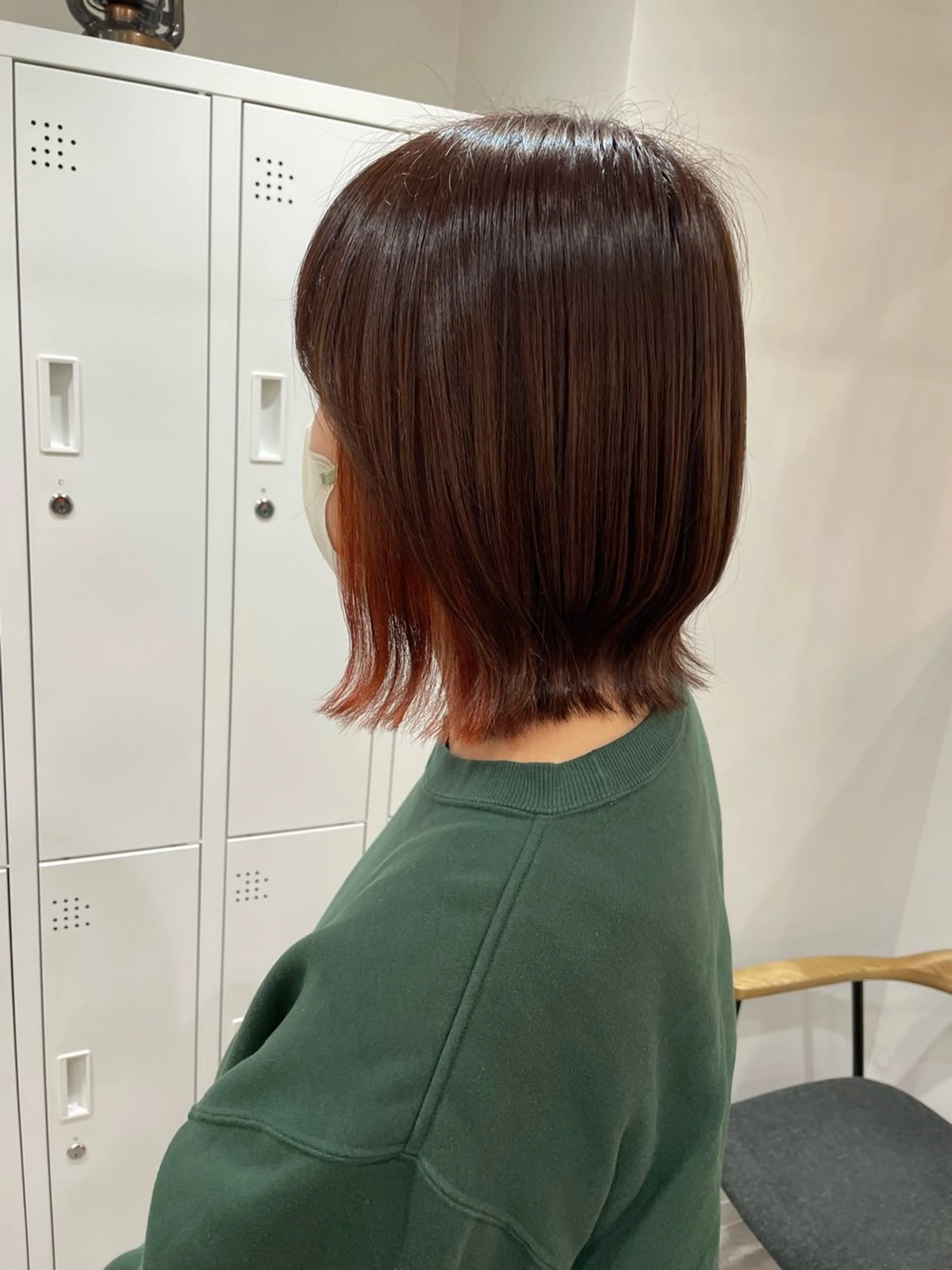 ミディアム カラー オレンジ ☁️ natsuki☁️のヘアスタイル