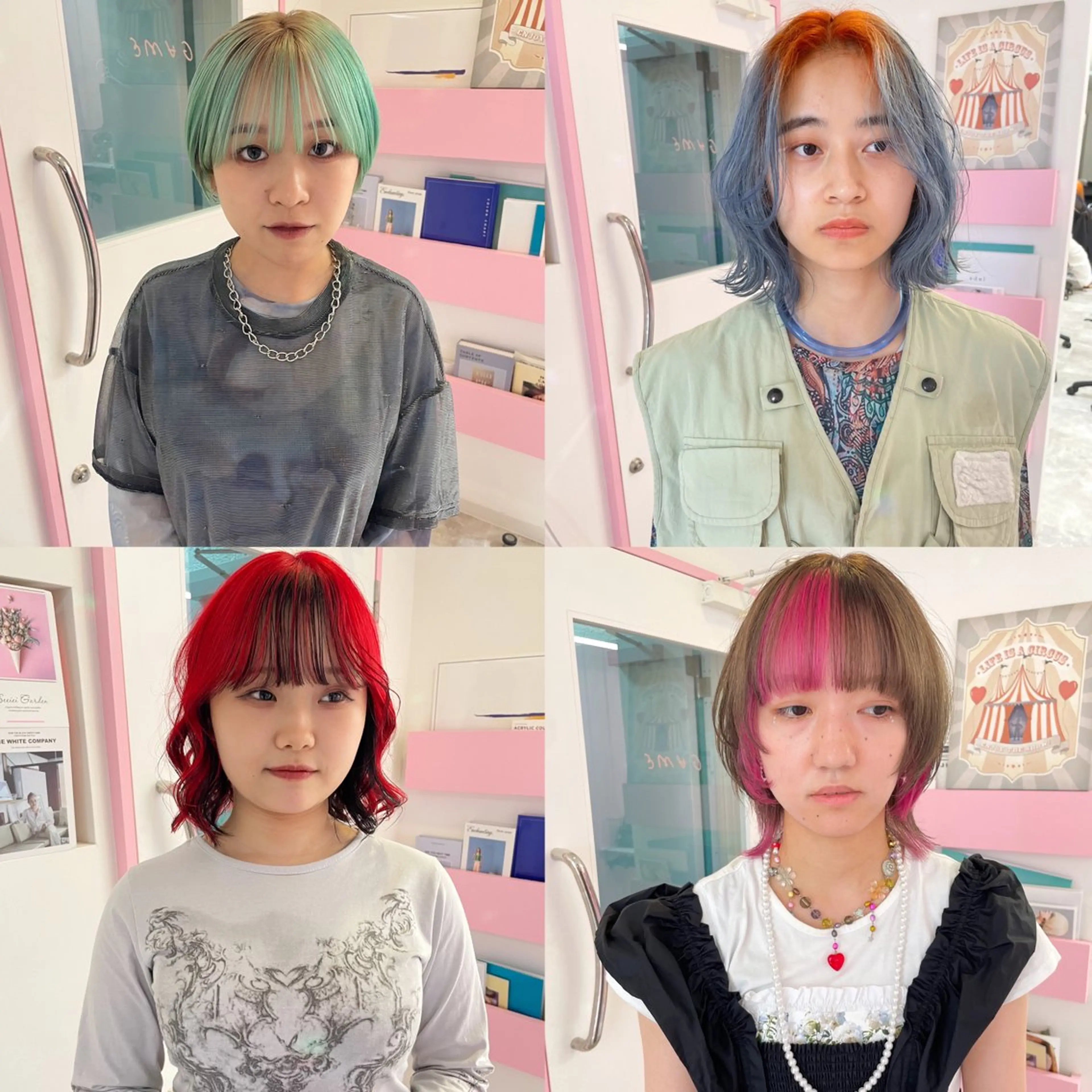 ミディアム カラー ブリーチ デザインカラー ダブルカラー イルミナカラー インナーカラー カット ヘアカラー トリートメント ボブ特化✨ 松本竜之介のヘアスタイル