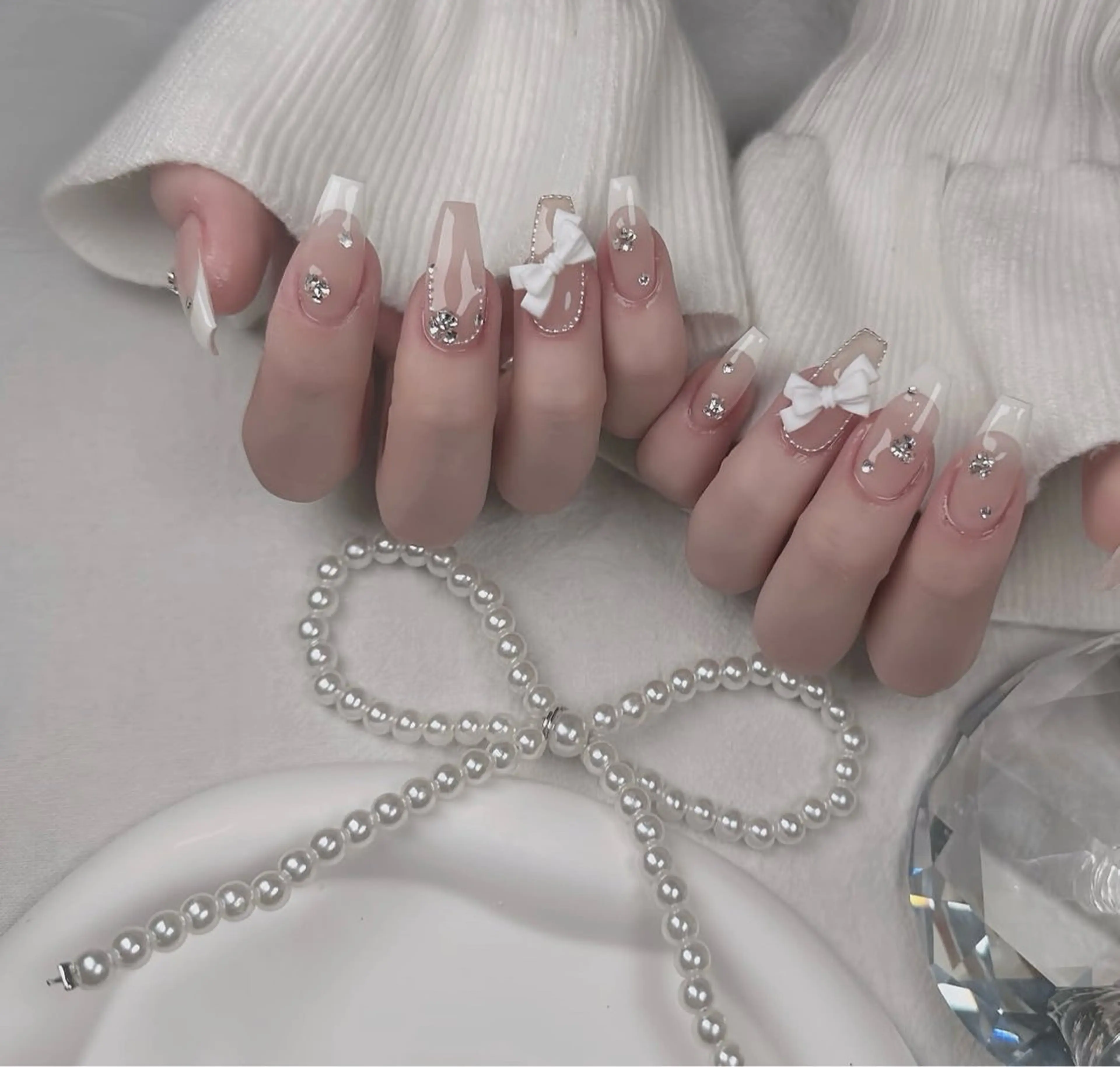 ネイル 韓国ネイル 持ち込み ニュアンスネイル ネイルチップ ハンドネイル TABI ANA.CHUOのネイルデザイン