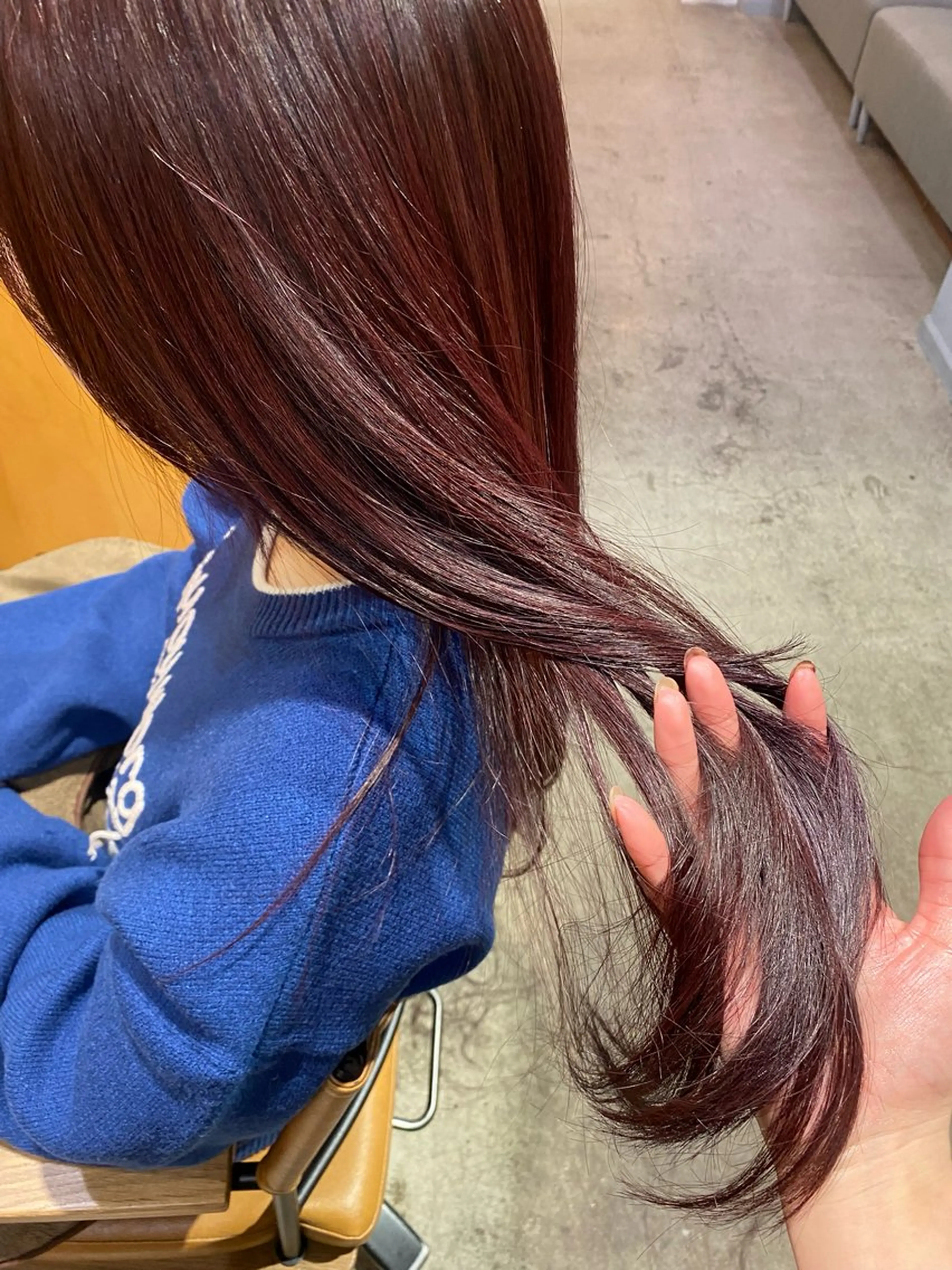 セミロング ピンクラベンダー カット ヘアカラー トリートメント GINZARay2 風本朱里🐥のヘアスタイル