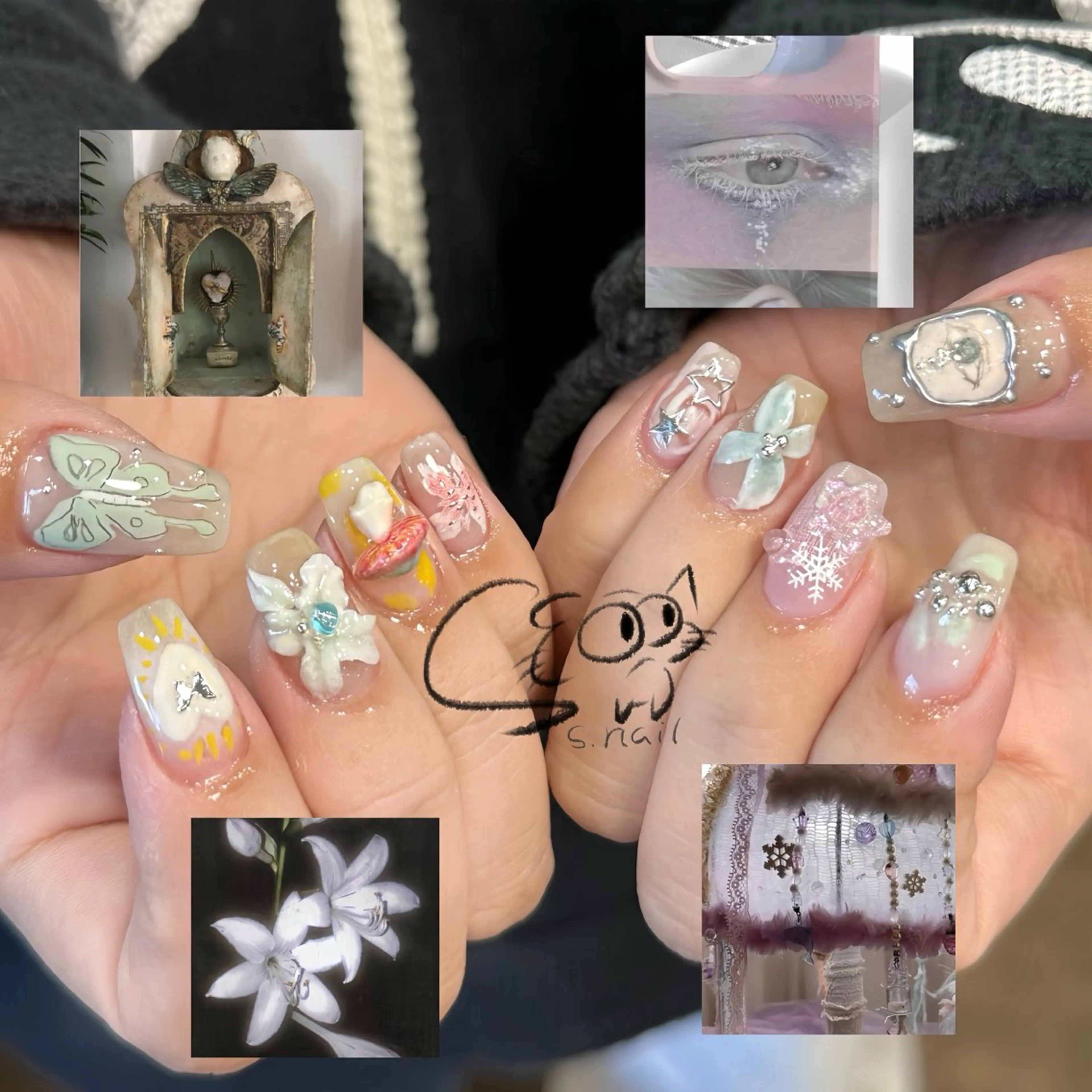 ネイル アートネイル チークネイル フレンチネイル グラデーション マグネットネイル S.nail _のネイルデザイン