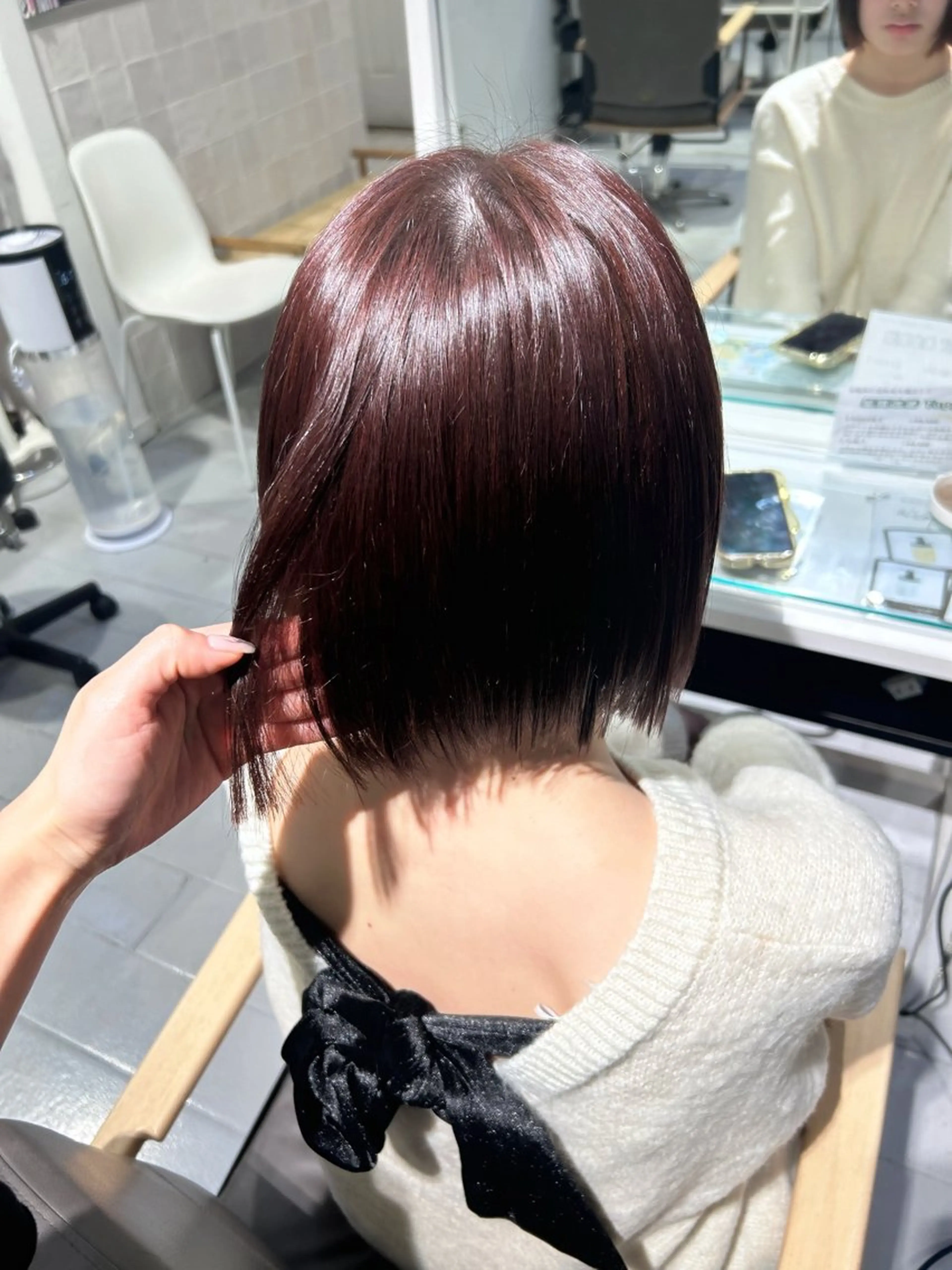 ショート カラー ブラウンカラー レッドカラー レッドブラウン カット ヘアカラー トリートメント レイヤーカット⛓ hina🩶のヘアスタイル