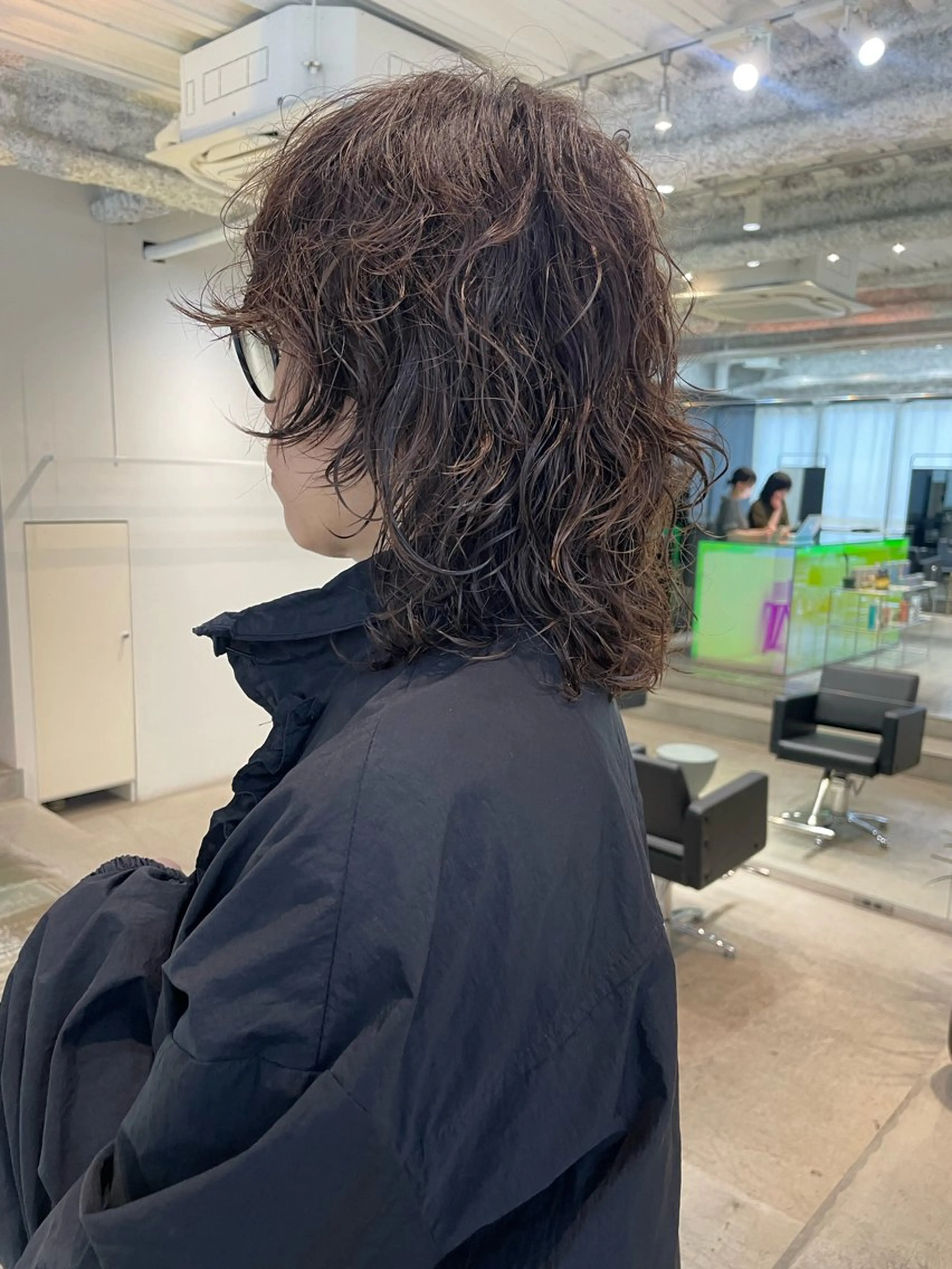 ミディアム パーマ ANY Nodokaのヘアスタイル