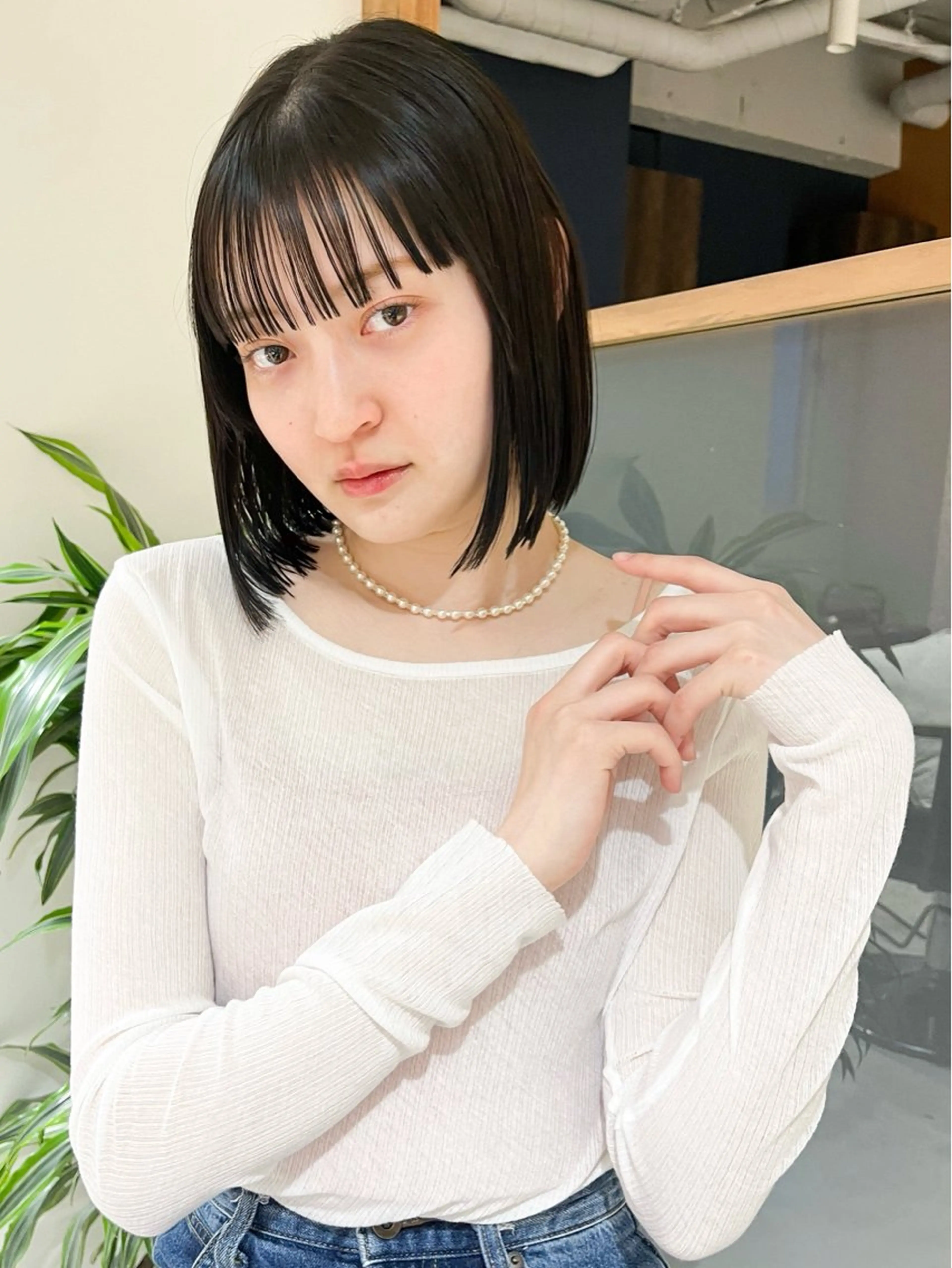 【人気No.1👨🏼🦱👩🏼🦱】似合わせカット+地毛風縮毛矯正ストレート+ケアトリートメント✨の写真