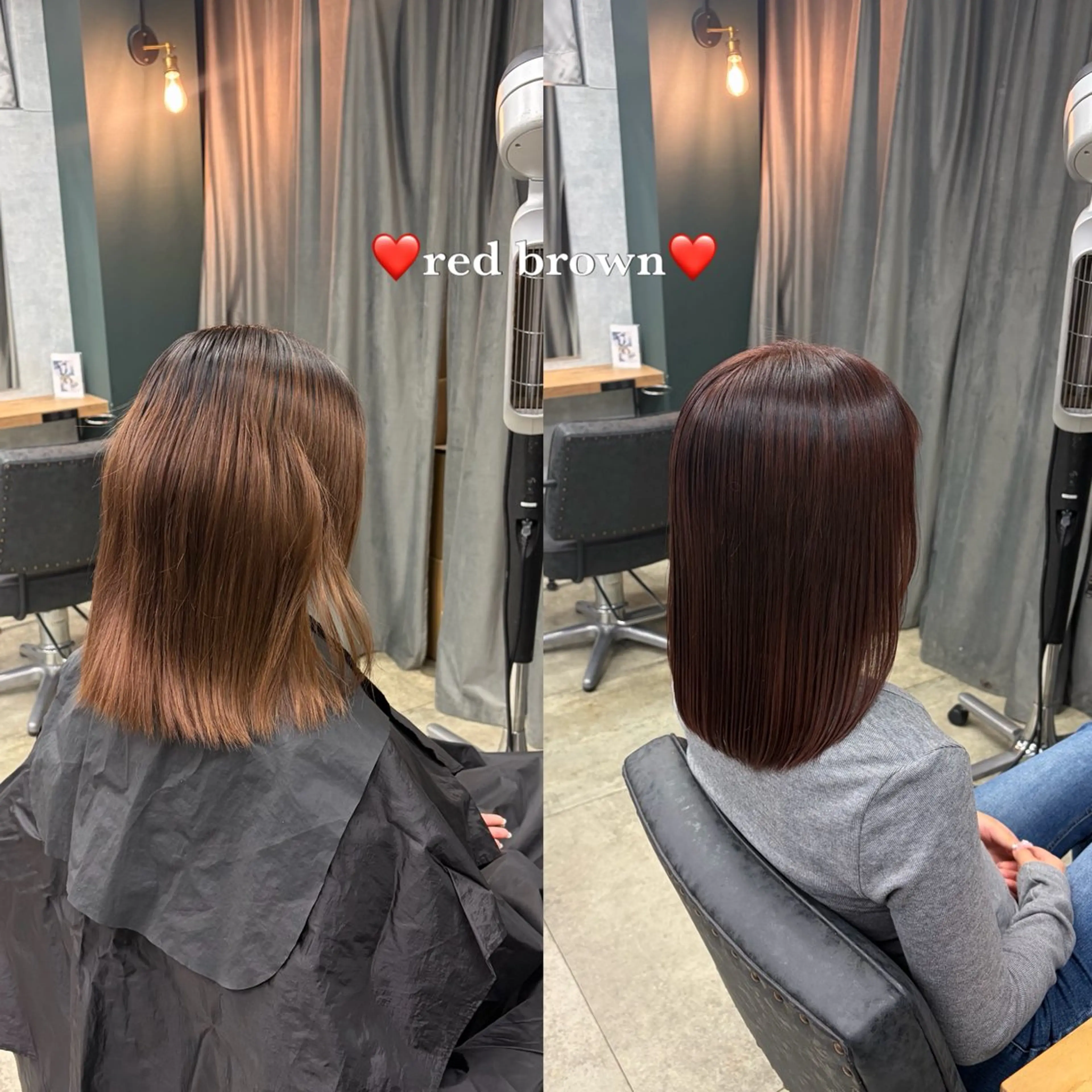 ロング レッドブラウン Lutia新宿/ sumiのヘアスタイル
