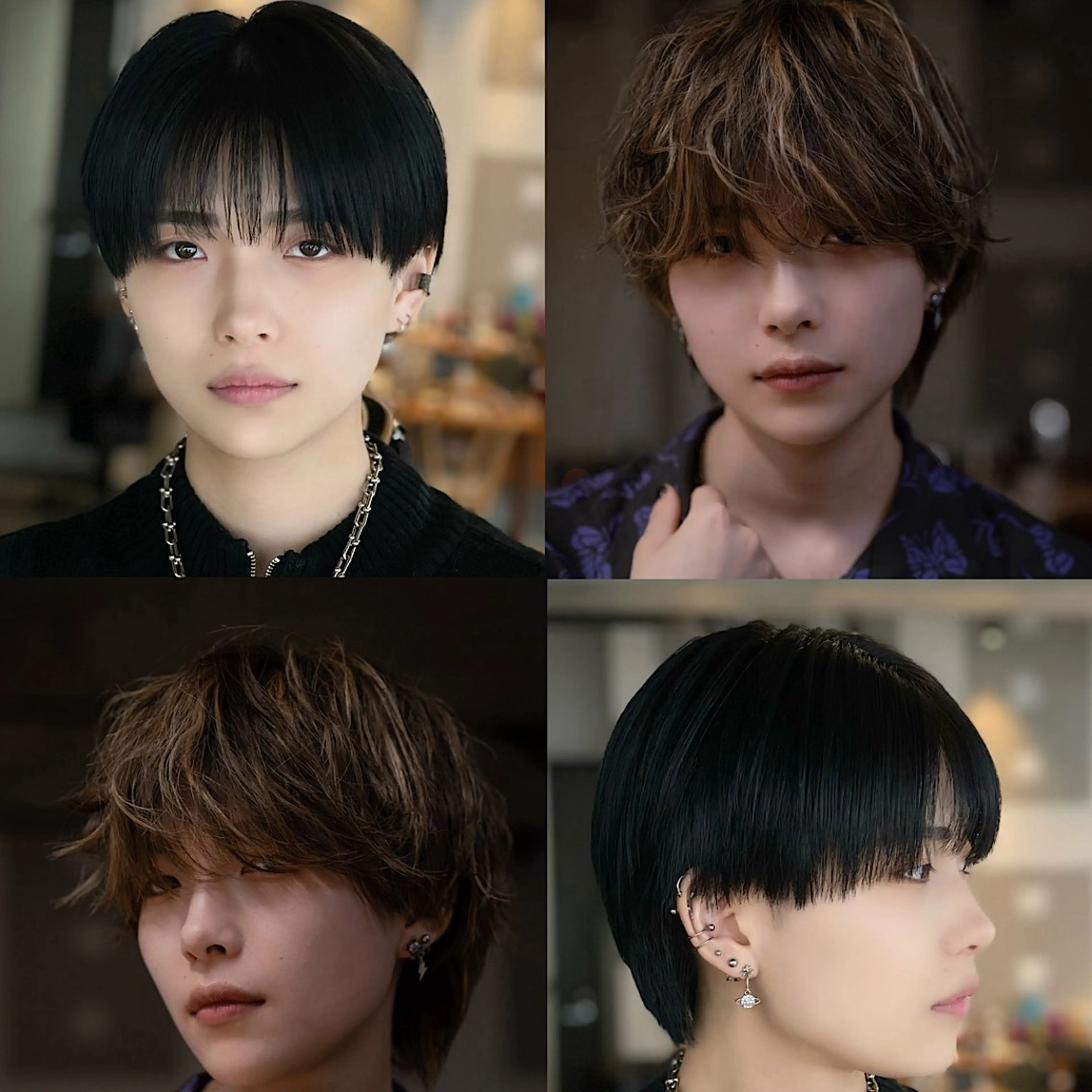 カラー メンズ 高島 悠吾のヘアスタイル