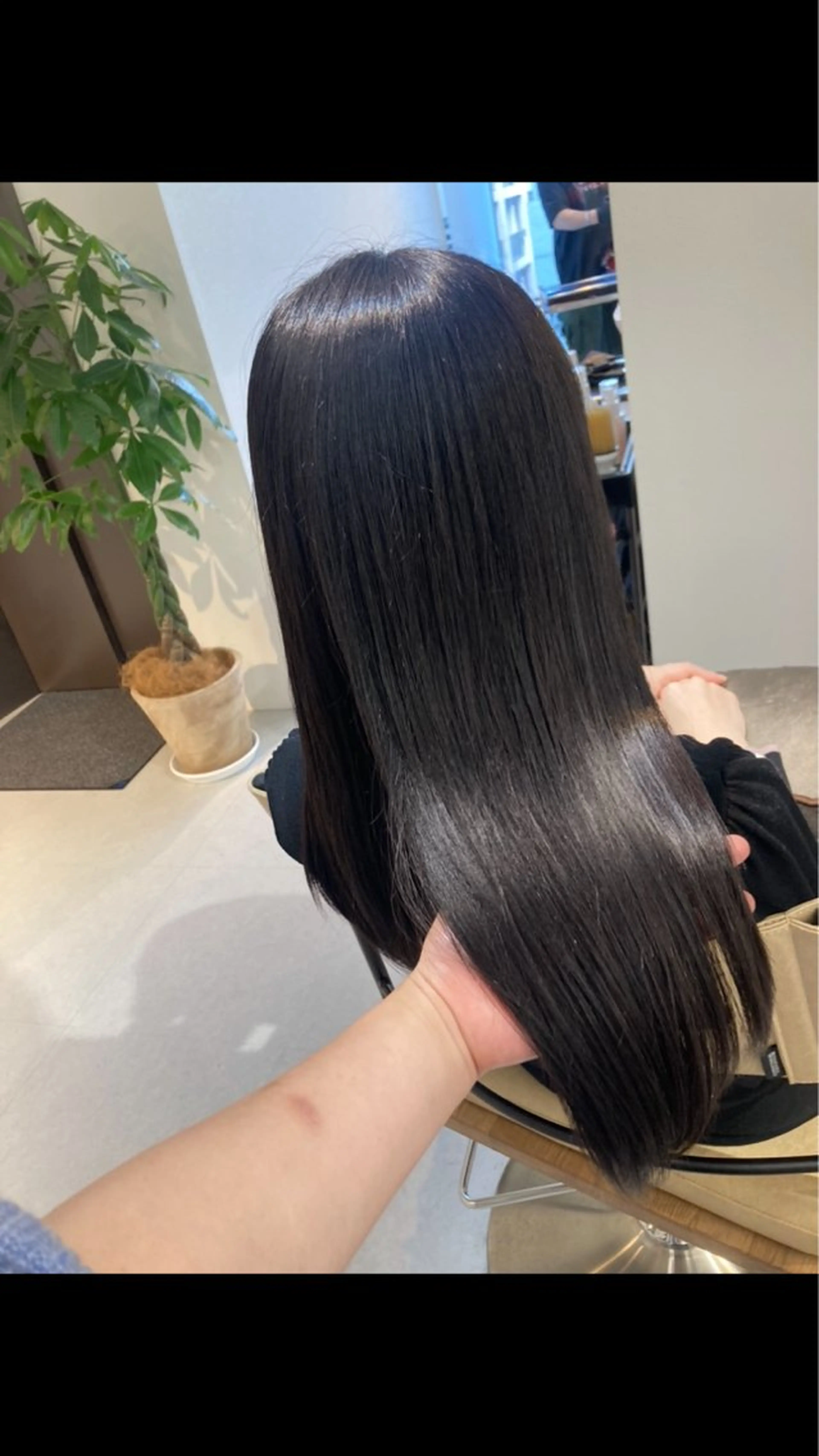 ロング カット ヘアカラー トリートメント ✨色持ちの良い艶 カラー✨蟹江真世のヘアスタイル