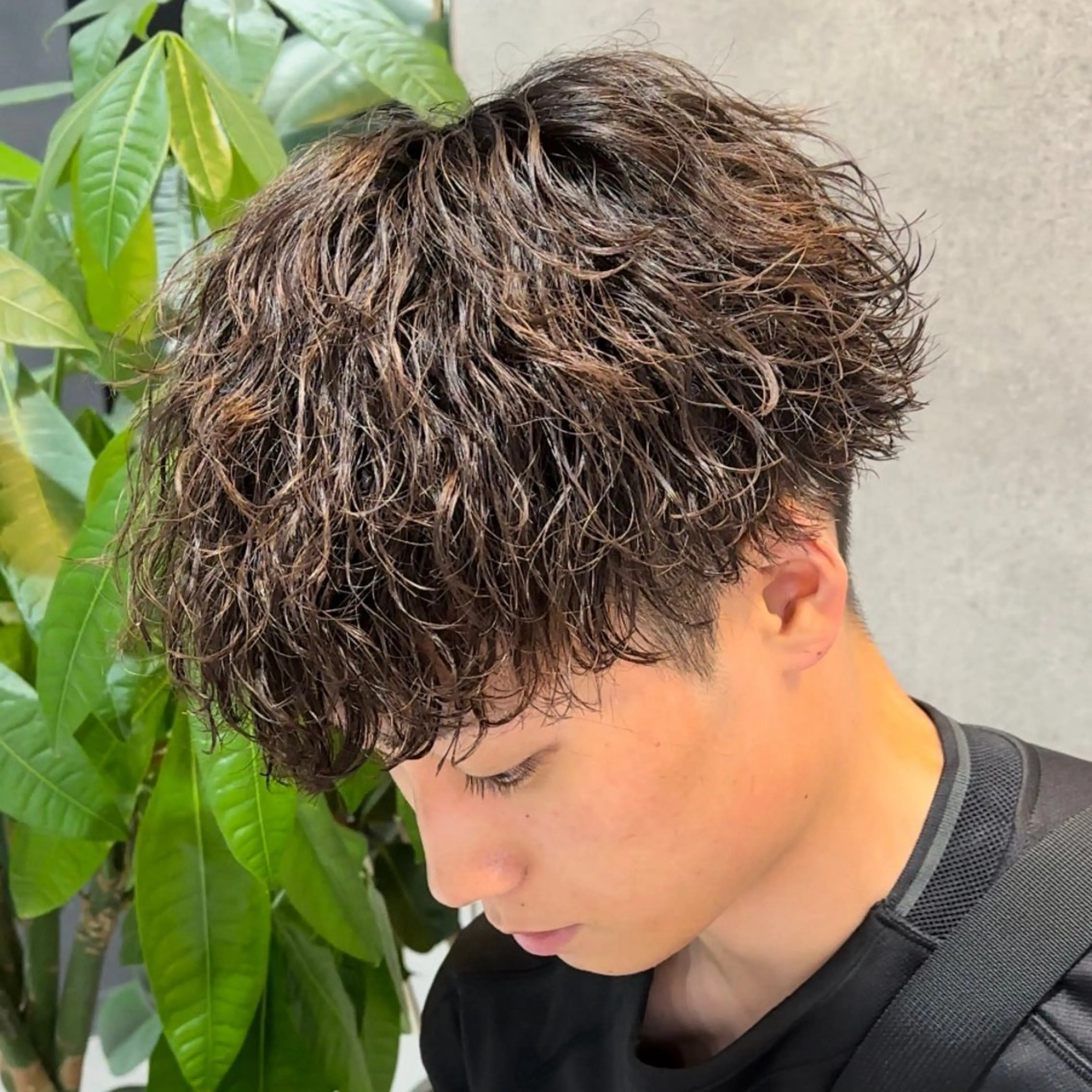 パーマ メンズ 渋谷サーフカール アメカジ美容師のヘアスタイル