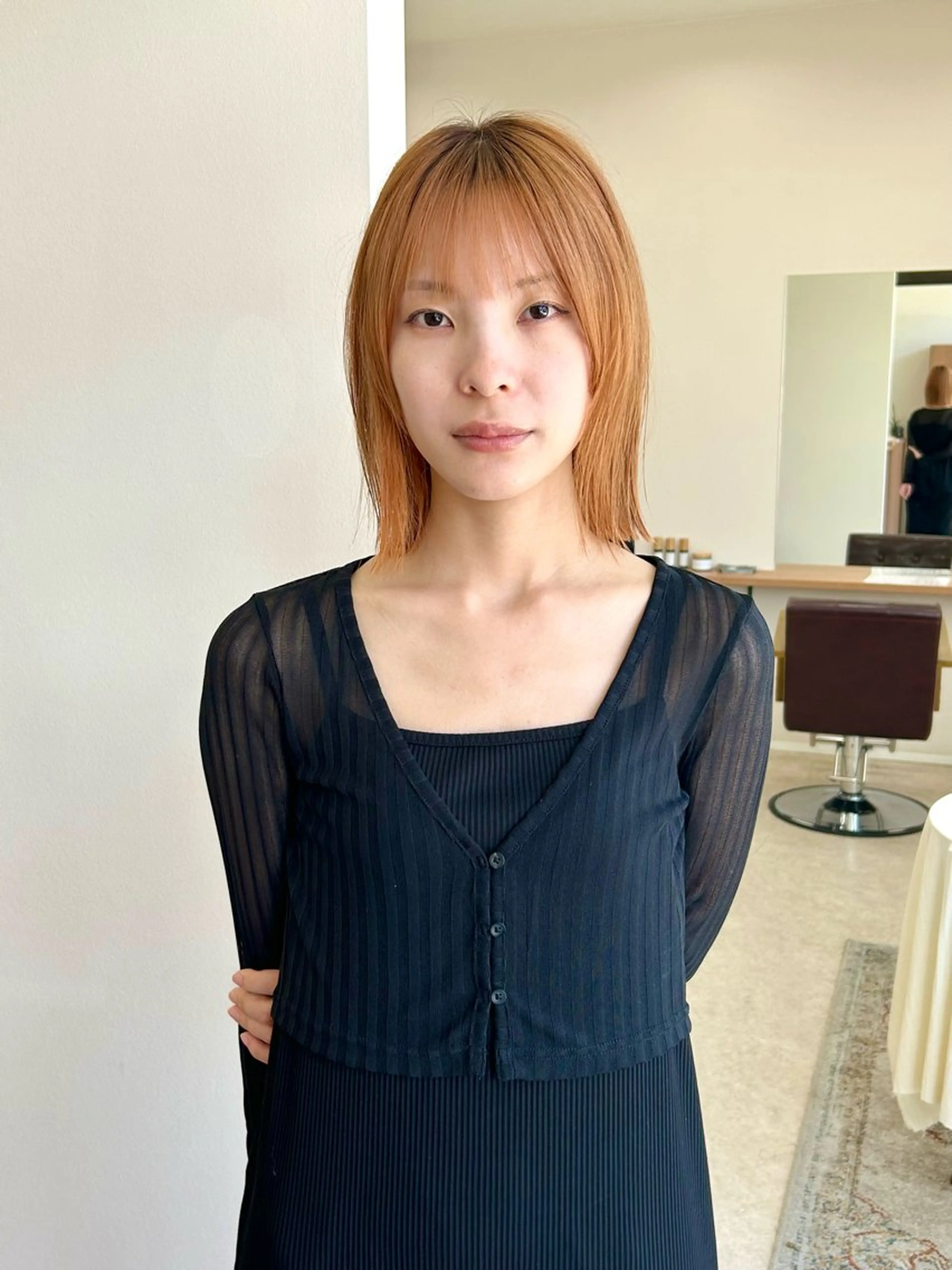 ミディアム 似合わせカット 小顔カット 金子 雄威/店長のヘアスタイル