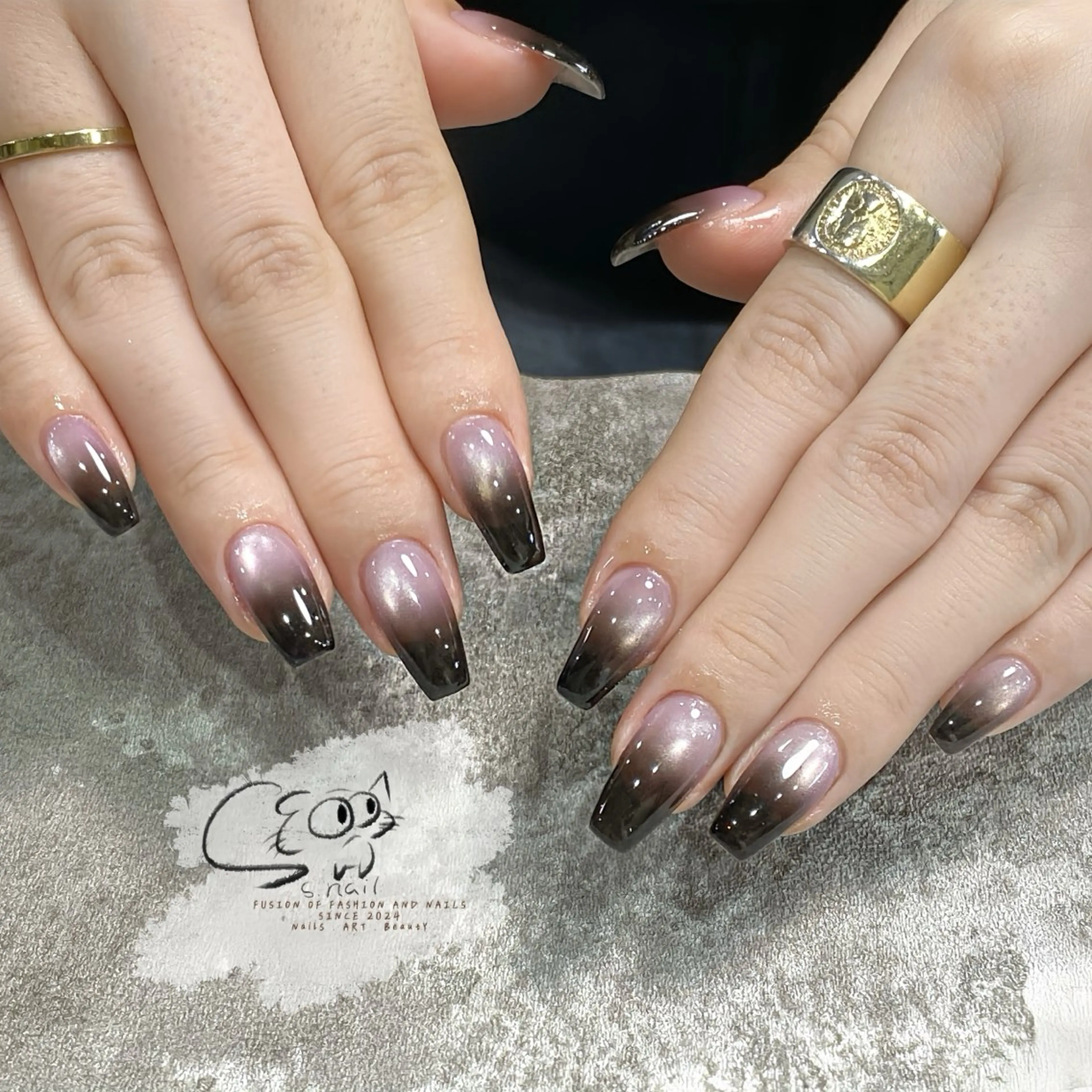 ネイル チークネイル フレンチネイル グラデーション マグネットネイル ワンカラーネイル S.nail _のネイルデザイン