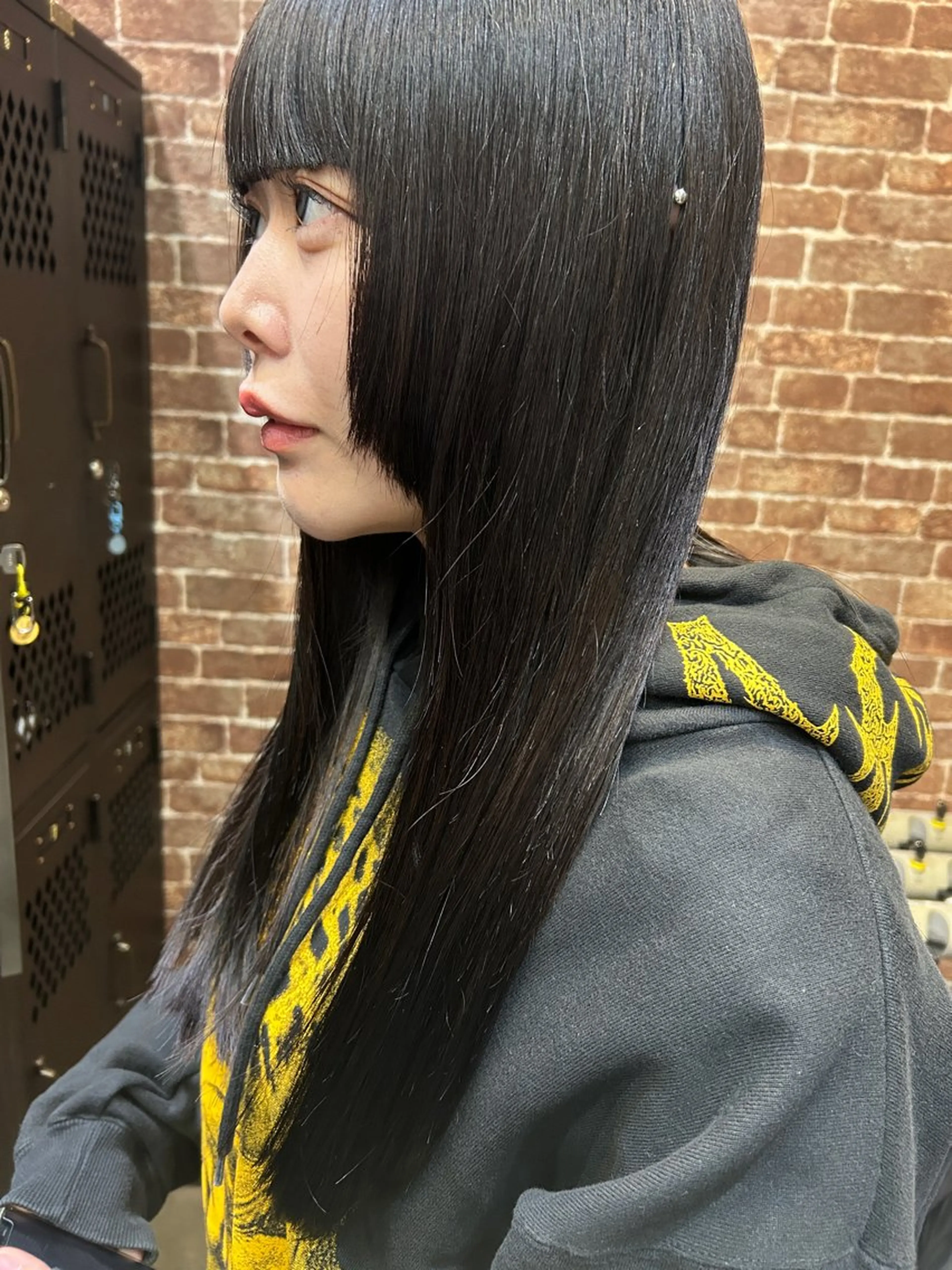 ロング カラー カット 久木原 ゆりのヘアスタイル