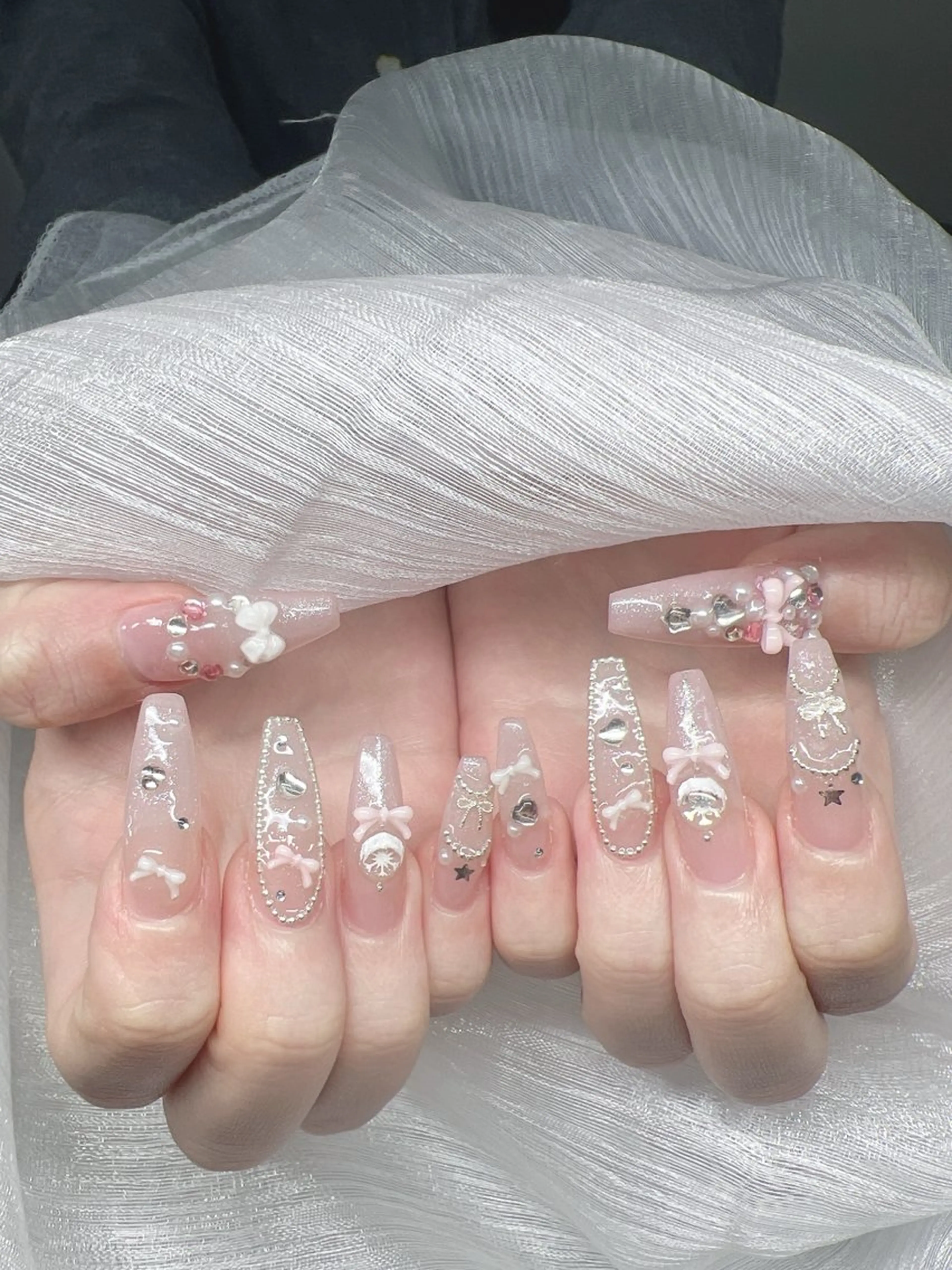 ネイル ハンドネイル Lee Nails チップ長さだし専門店のネイルデザイン