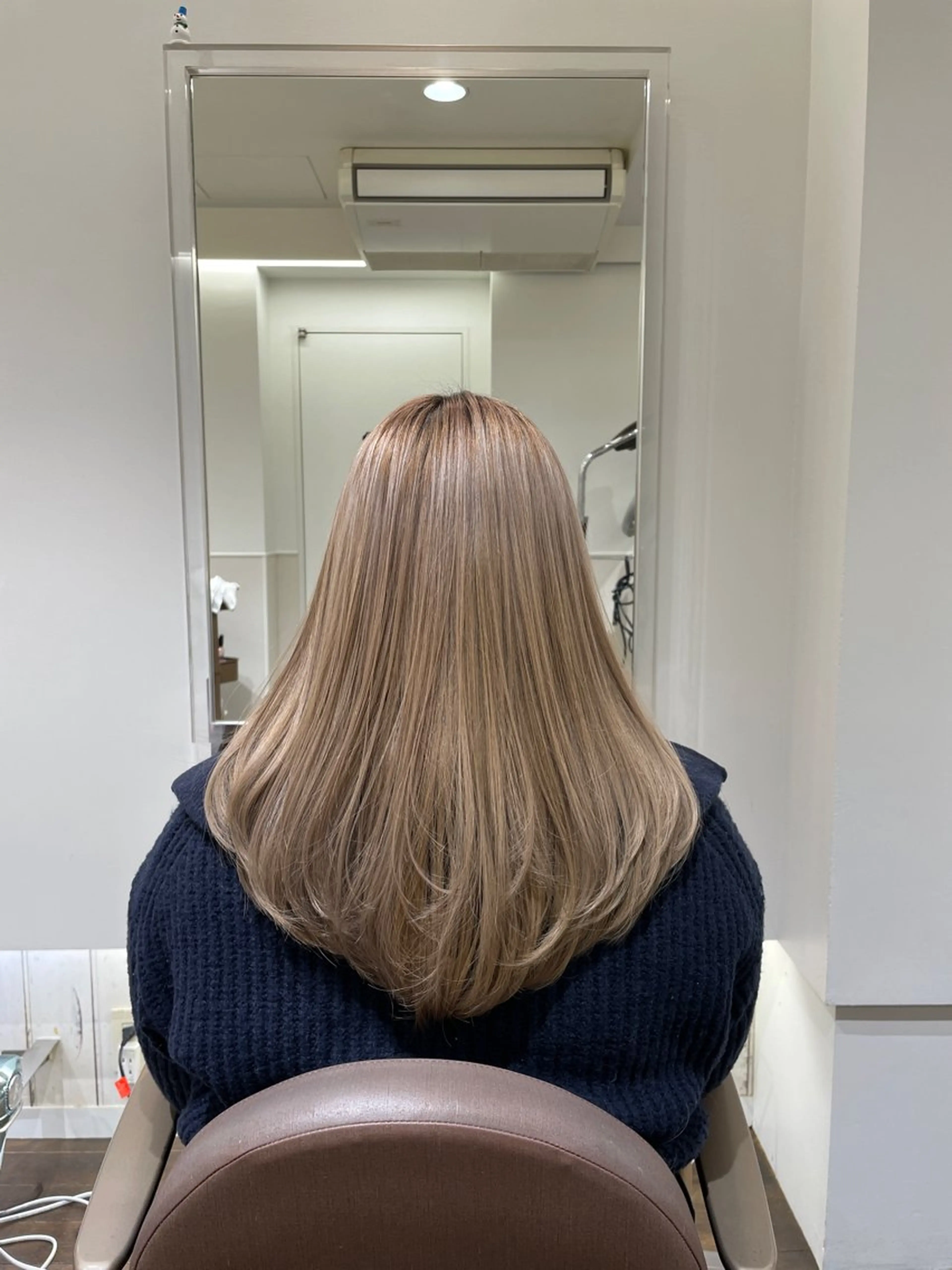 セミロング レイヤーカット 縮毛矯正/レイヤー 🌙児玉光瑠のヘアスタイル