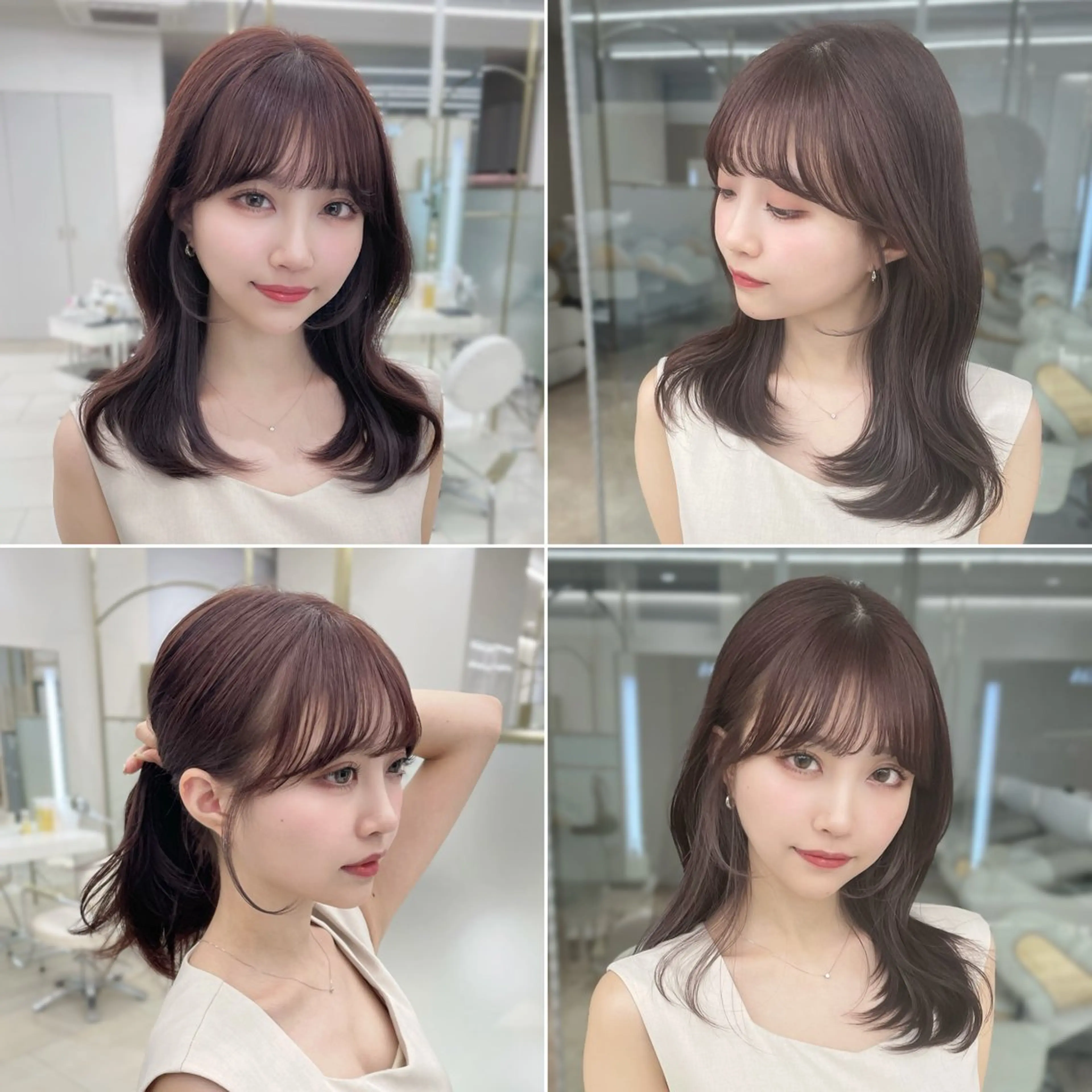 【1番人気】カット+透明感カラー+2stepTRの写真