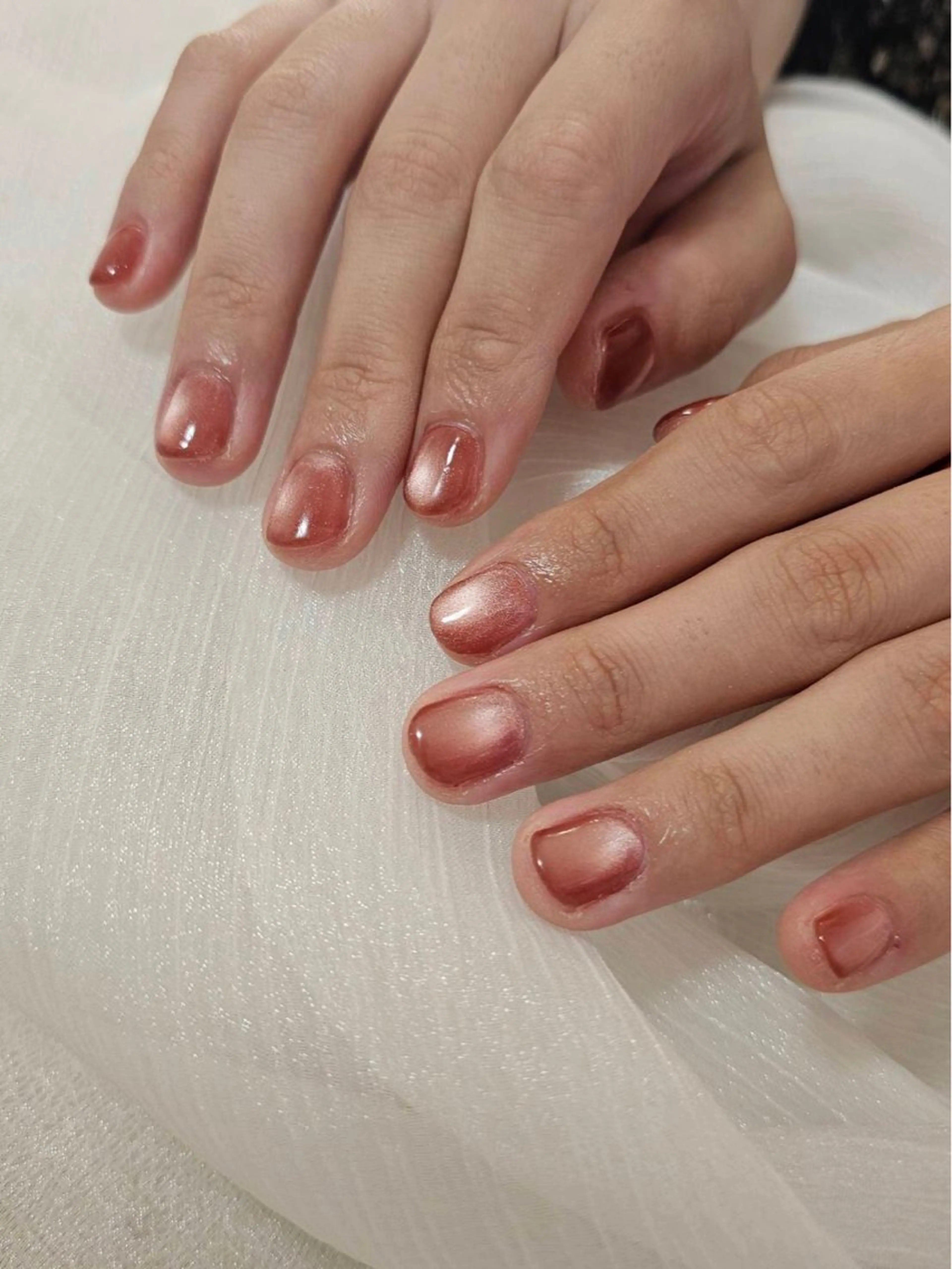 ネイル オーロラネイル フットネイル フレンチネイル ジェルネイル ハート ハンドネイル mogunail &blowのネイルデザイン